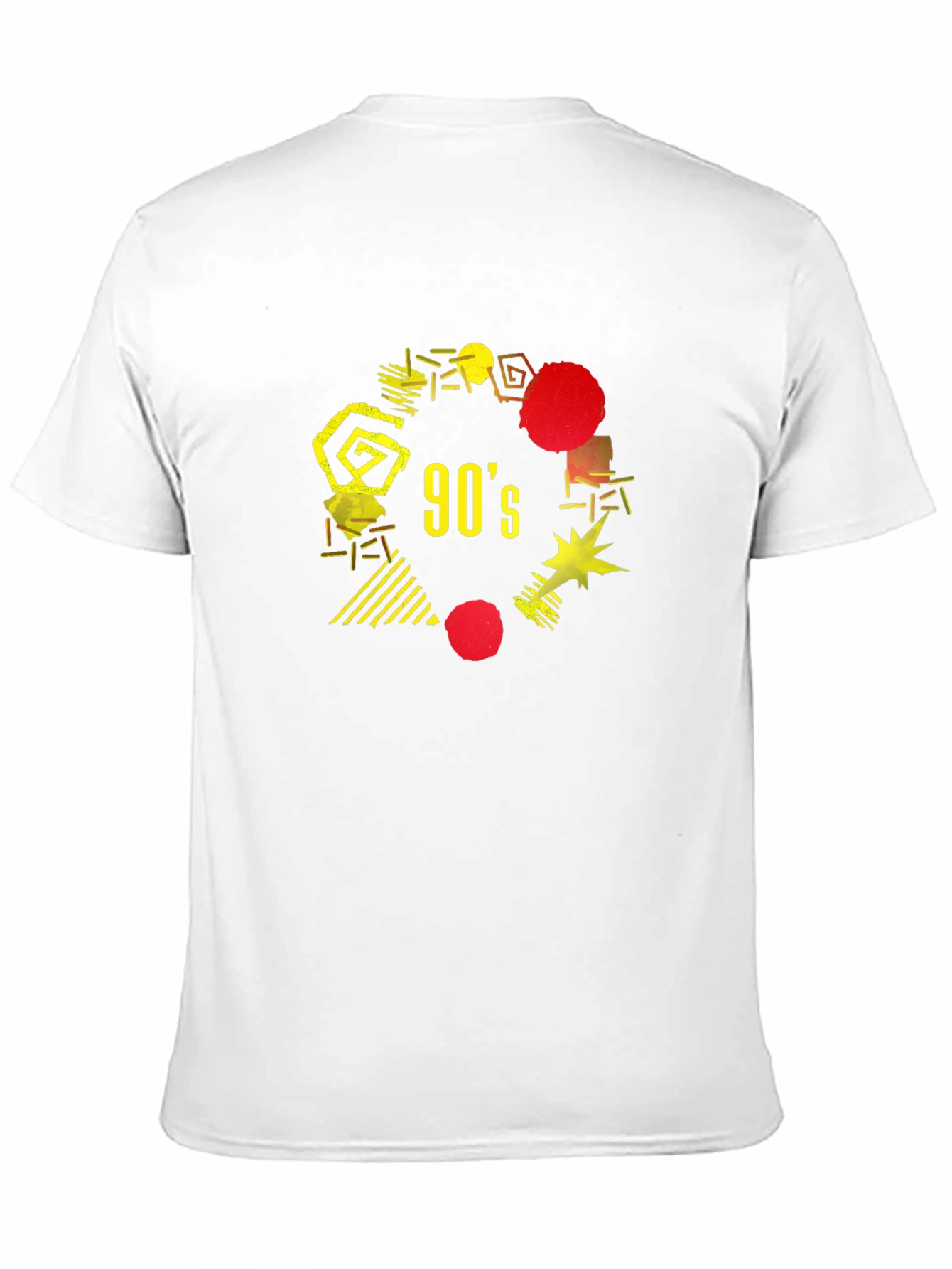Retro 90s Graphic Tee - Black Cotton T-Shirt