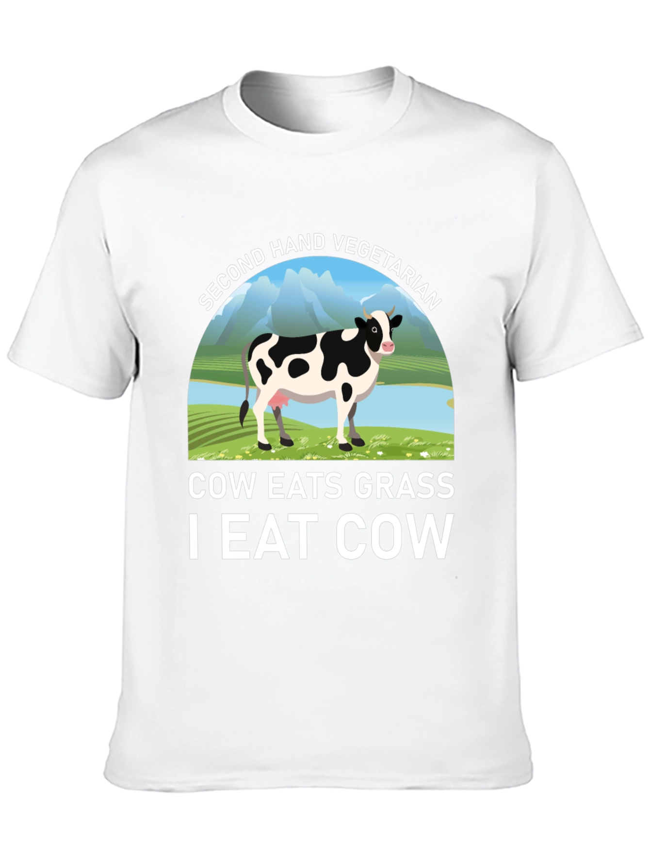 Second Hand Vegetarian Black T-Shirt