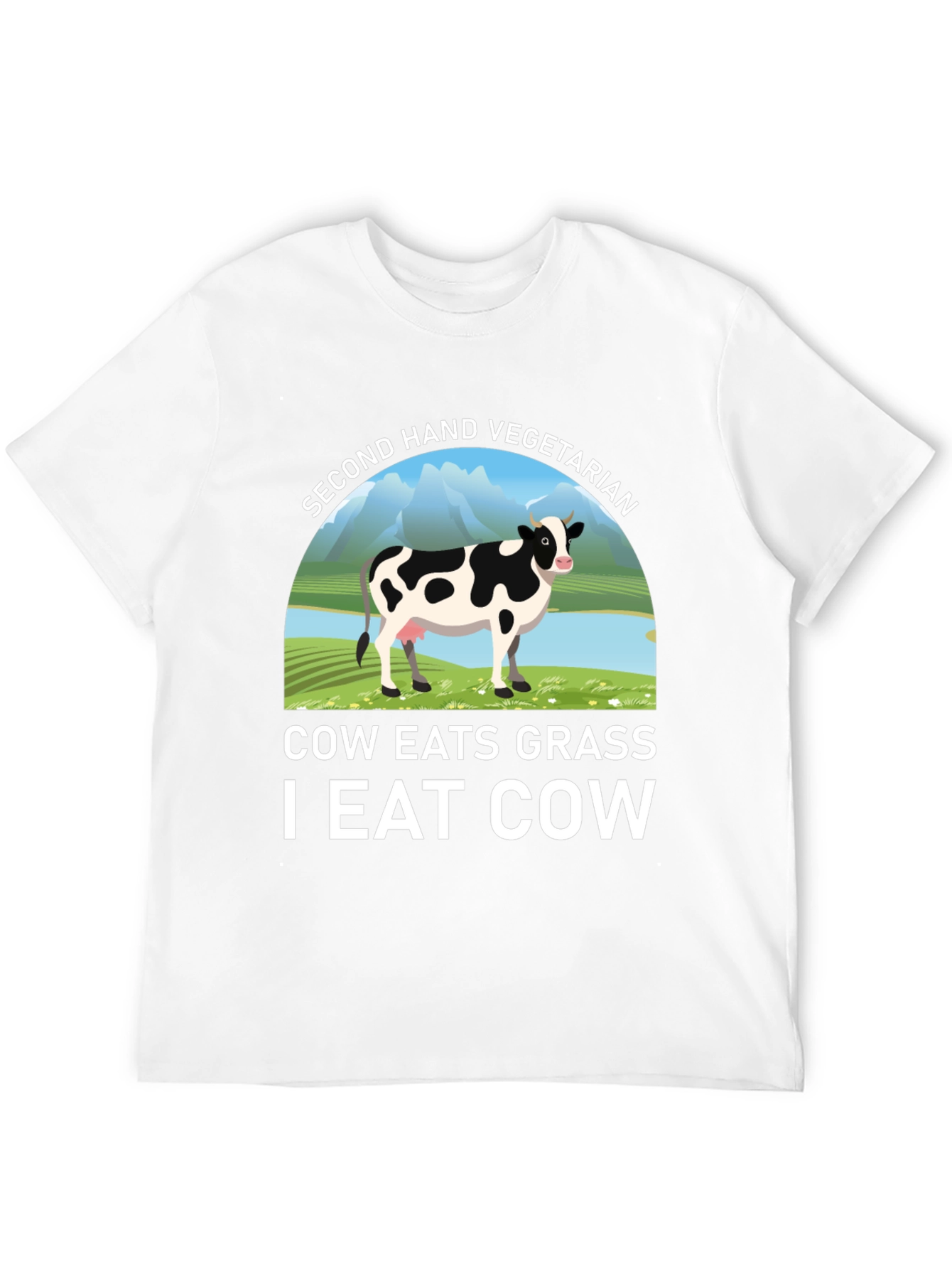 Second Hand Vegetarian Black T-Shirt