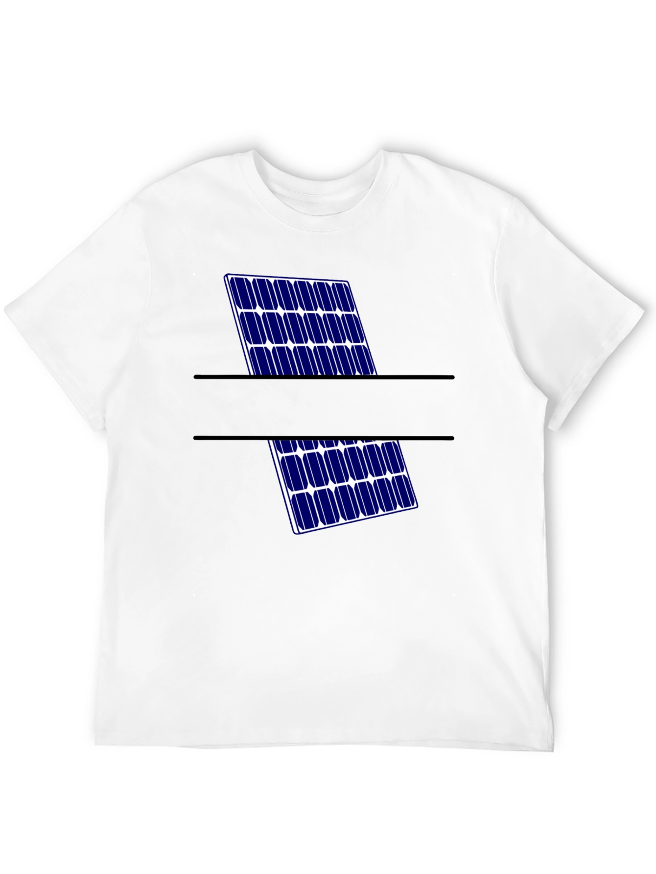 Solar Panel Graphic Tee - Eco-Friendly Style
