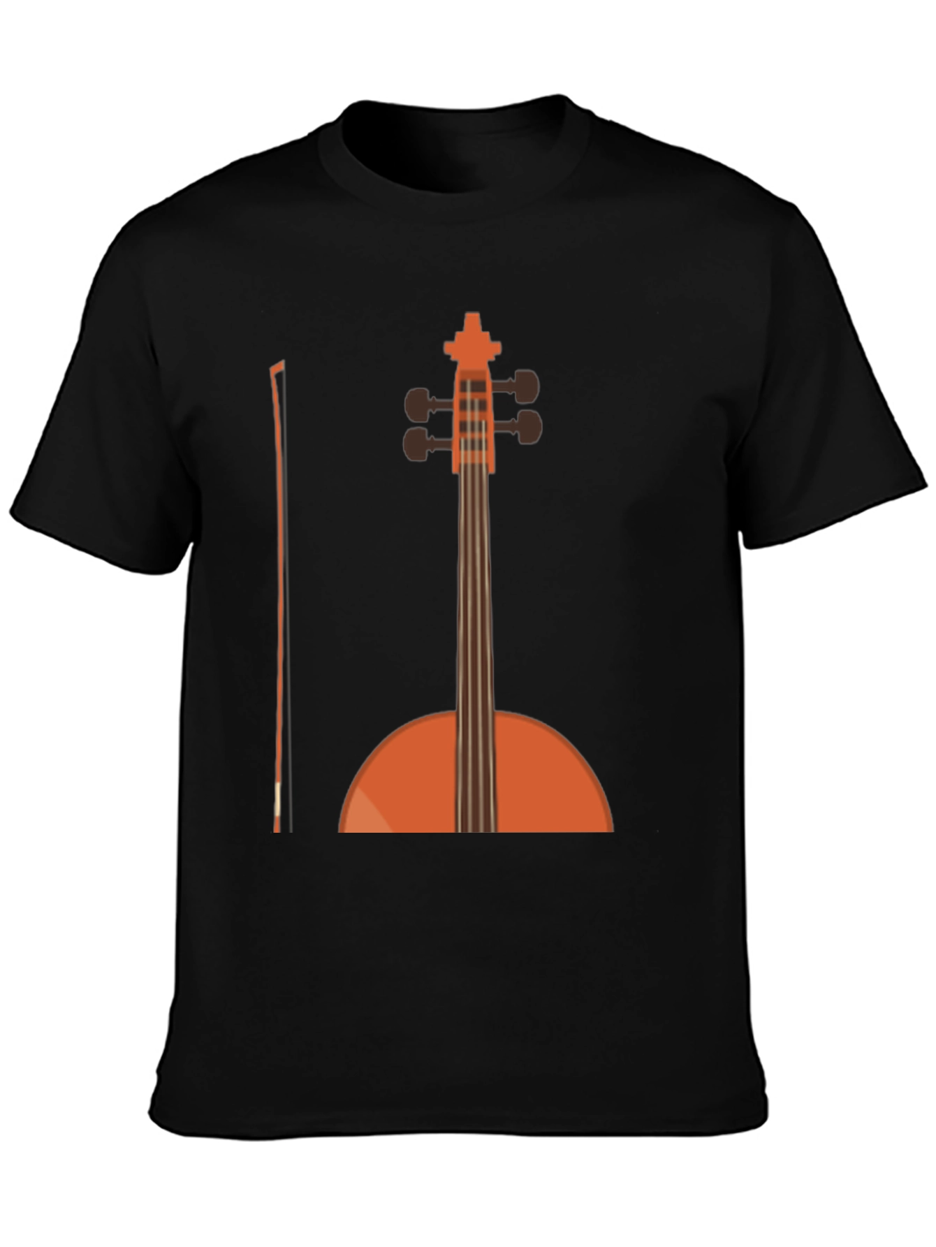 Cello Graphic T-Shirt - Black Musical Tee