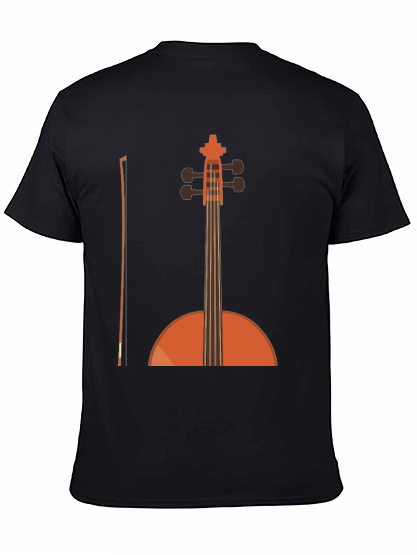 Cello Graphic T-Shirt - Black Musical Tee