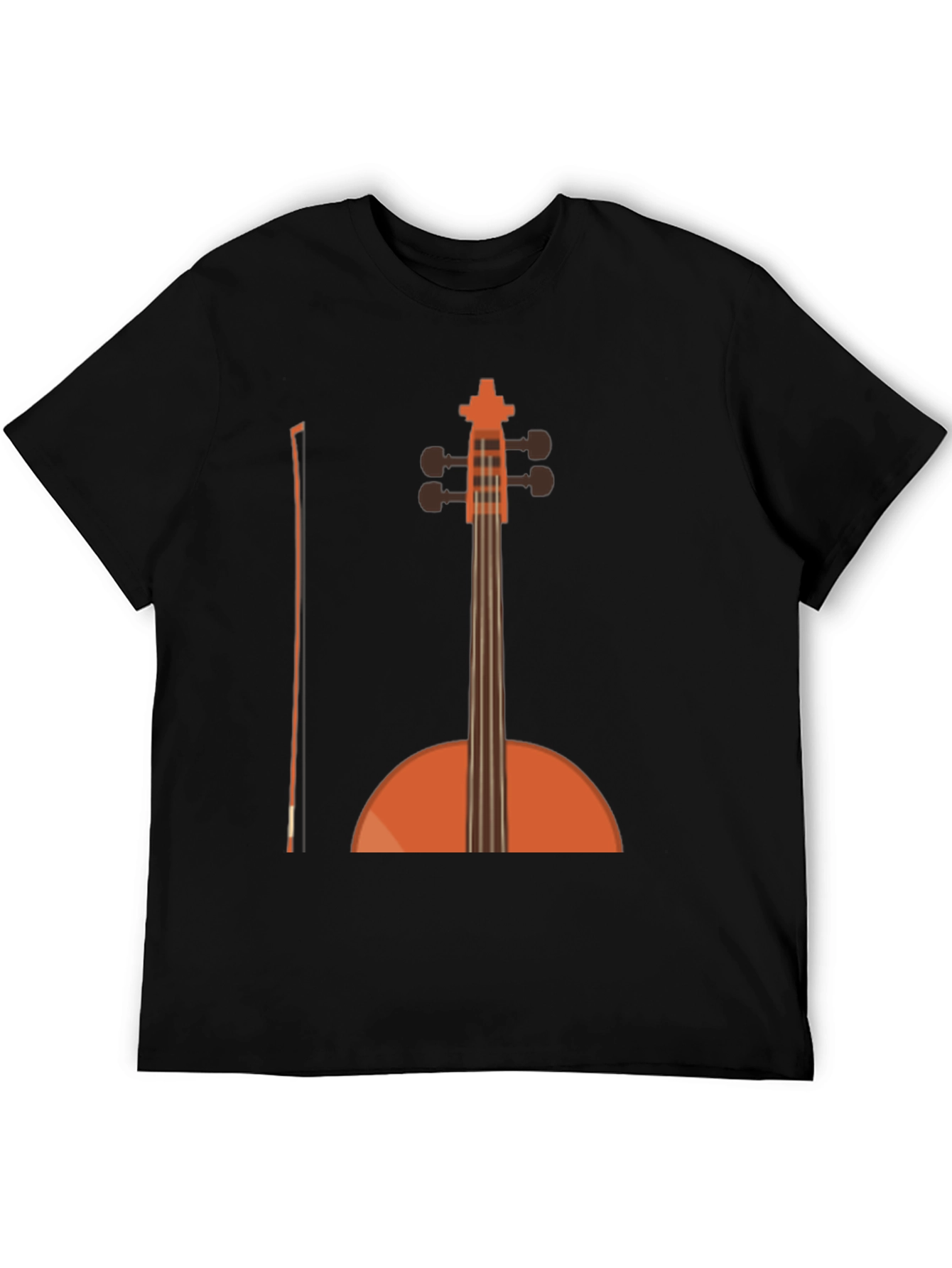 Cello Graphic T-Shirt - Black Musical Tee