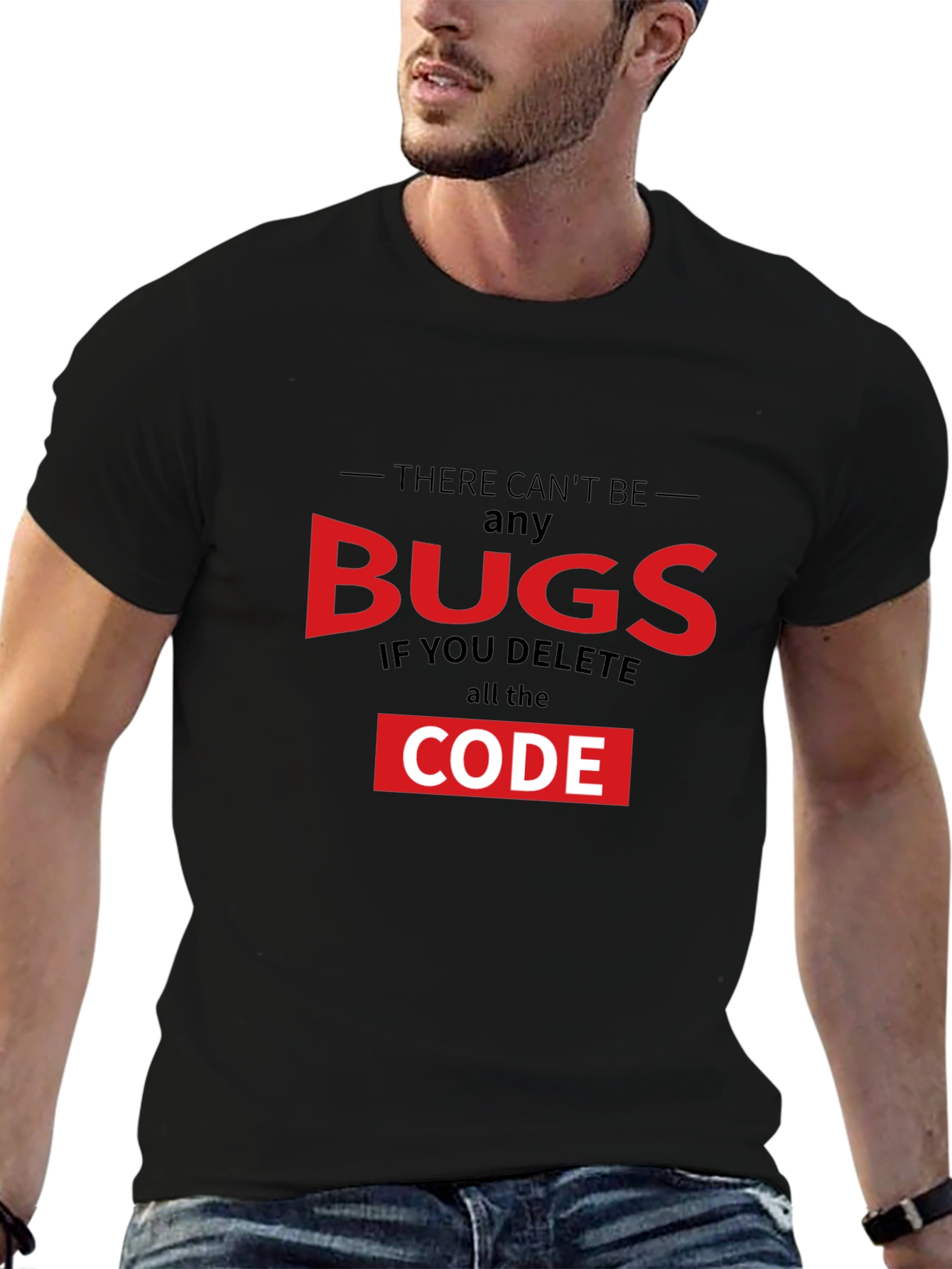 No Bugs Delete Code T-Shirt Programmer Humor Tee