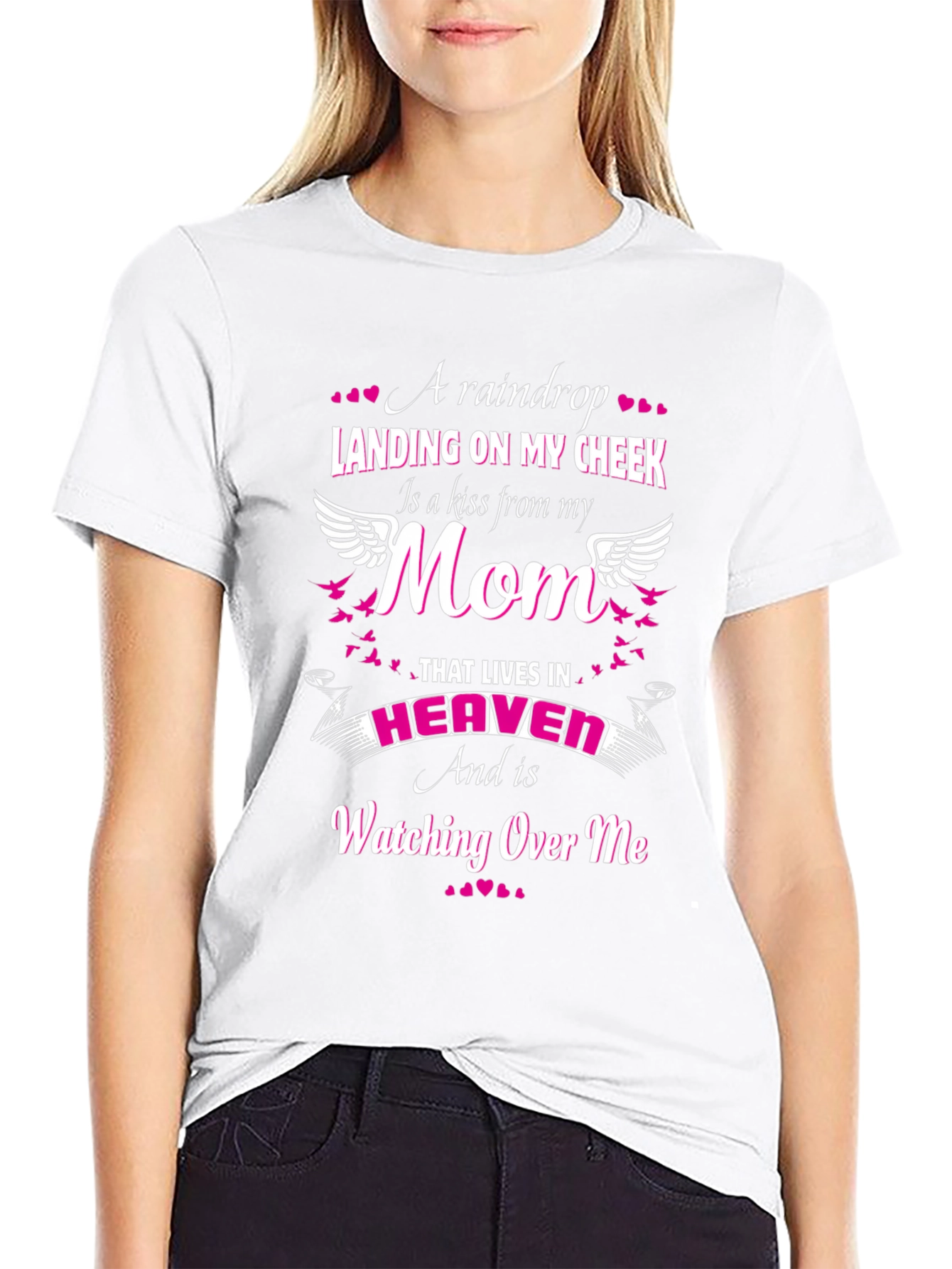 A Raindrop Landing On My Cheek Mom Graphic T-Shirt