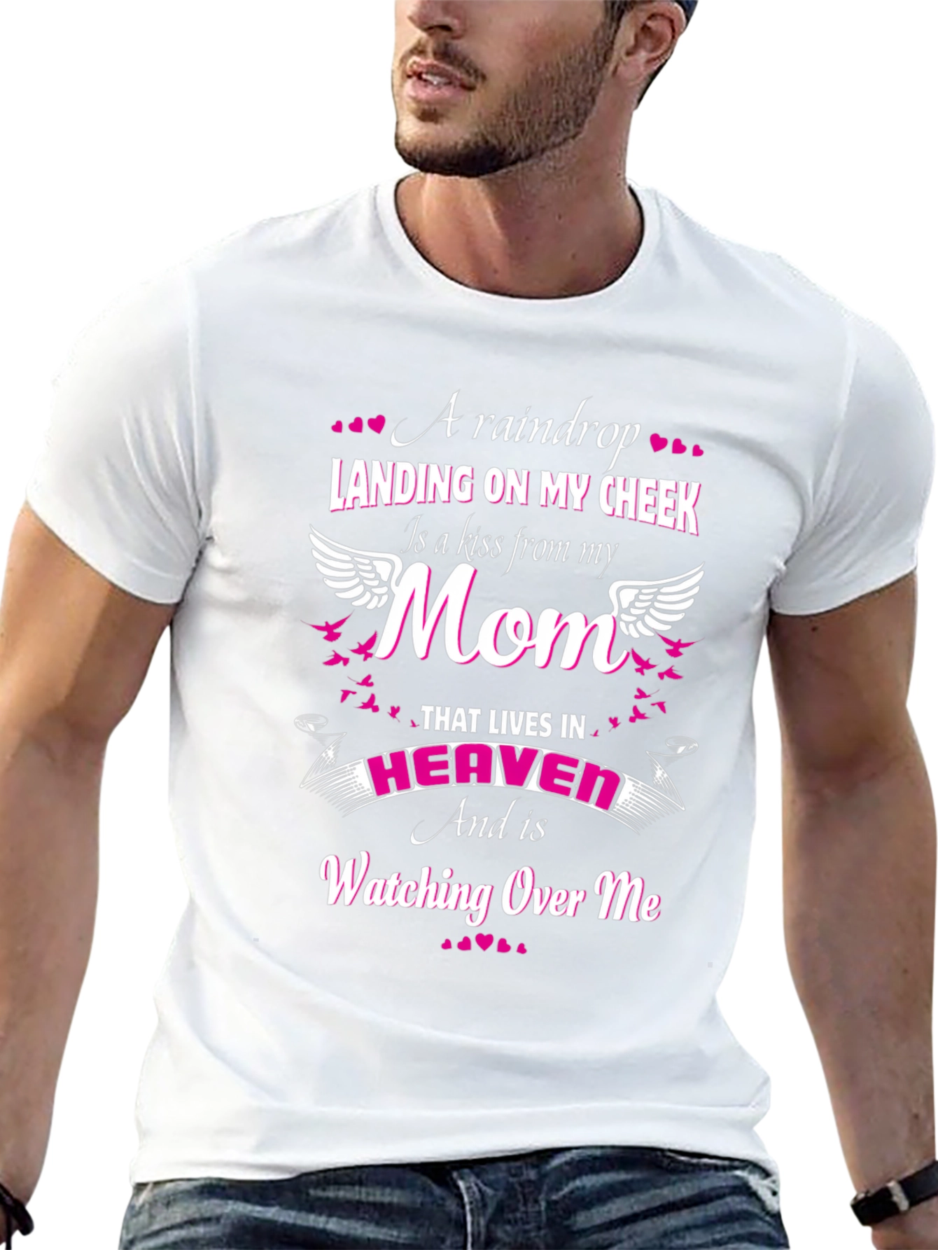 A Raindrop Landing On My Cheek Mom Graphic T-Shirt