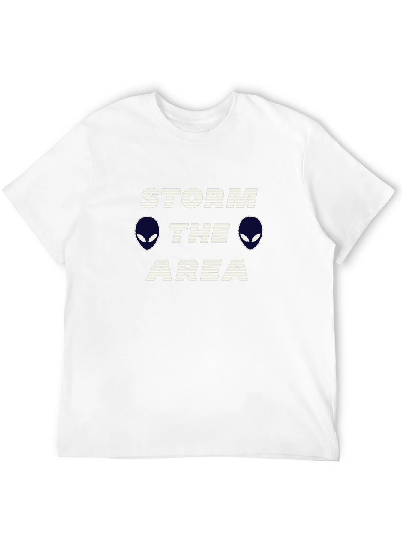 Storm The Area Alien Graphic Black T-Shirt