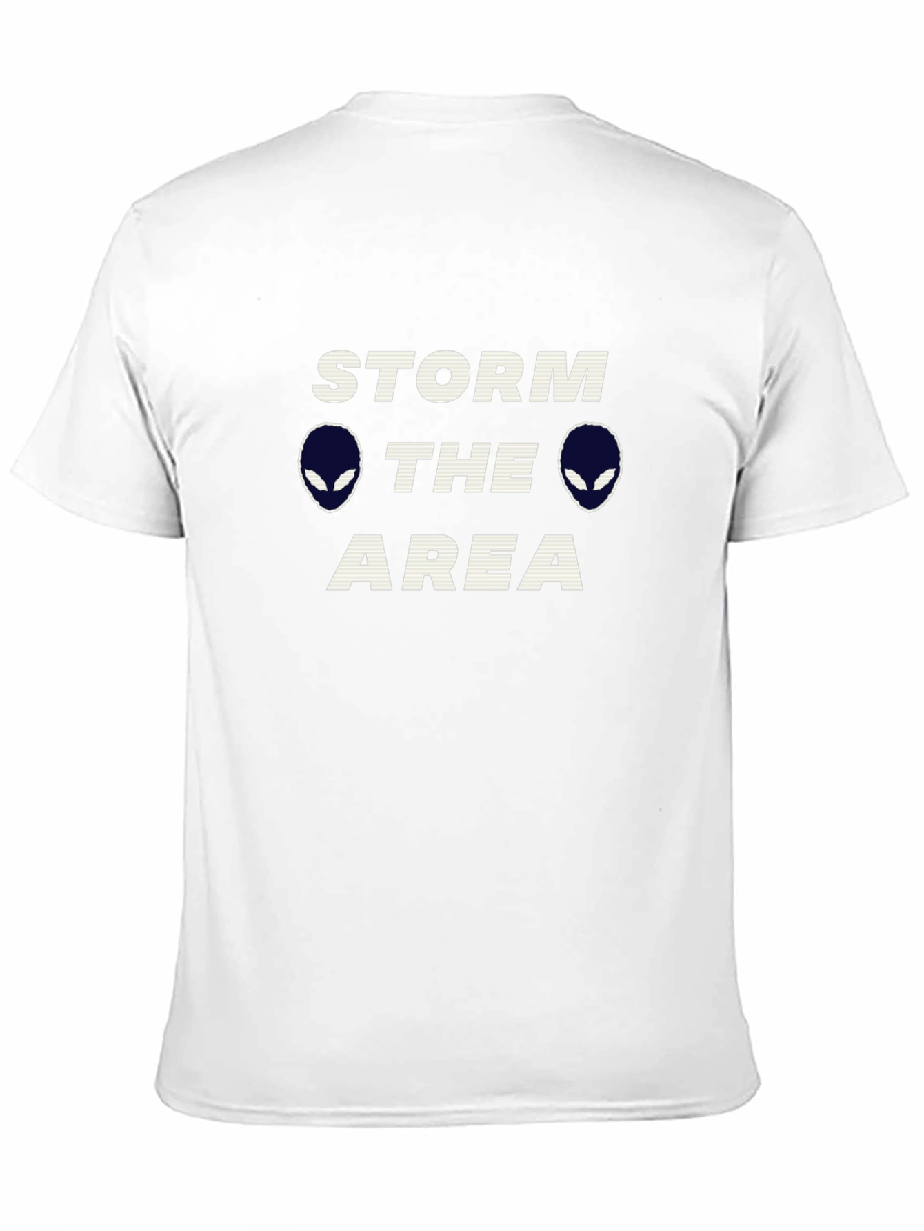 Storm The Area Alien Graphic Black T-Shirt