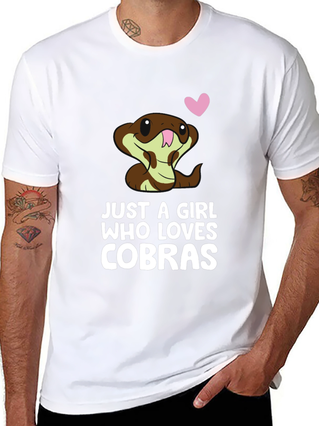 Just A Girl Who Loves Cobras T-Shirt