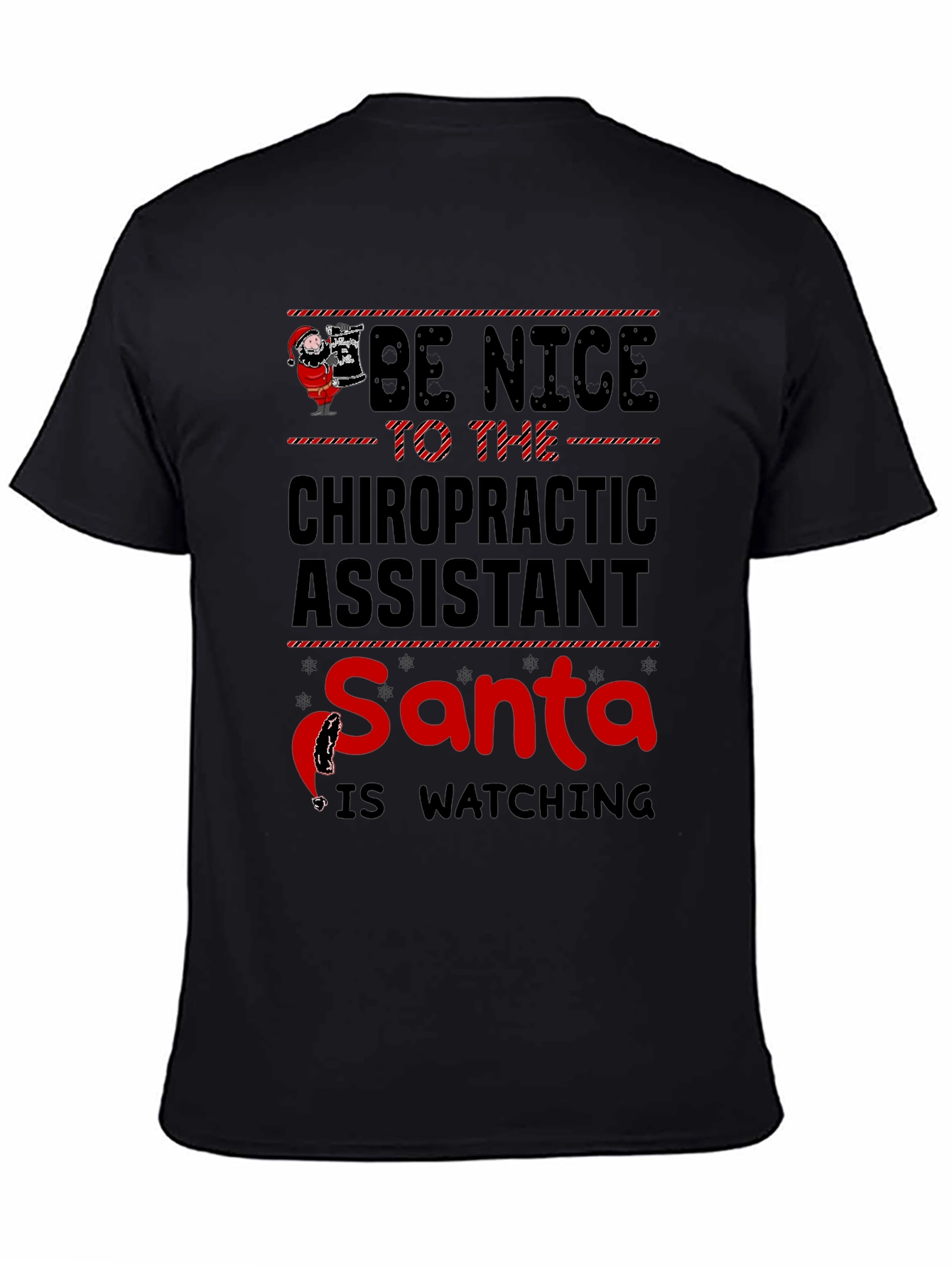 Chiropractic Assistant Christmas Santa T-Shirt