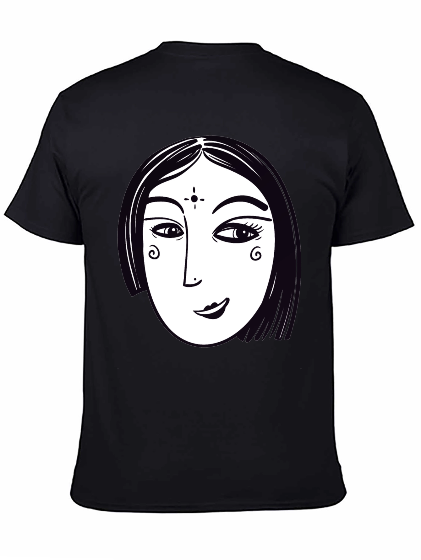 Abstract Womans Face Graphic T-Shirt