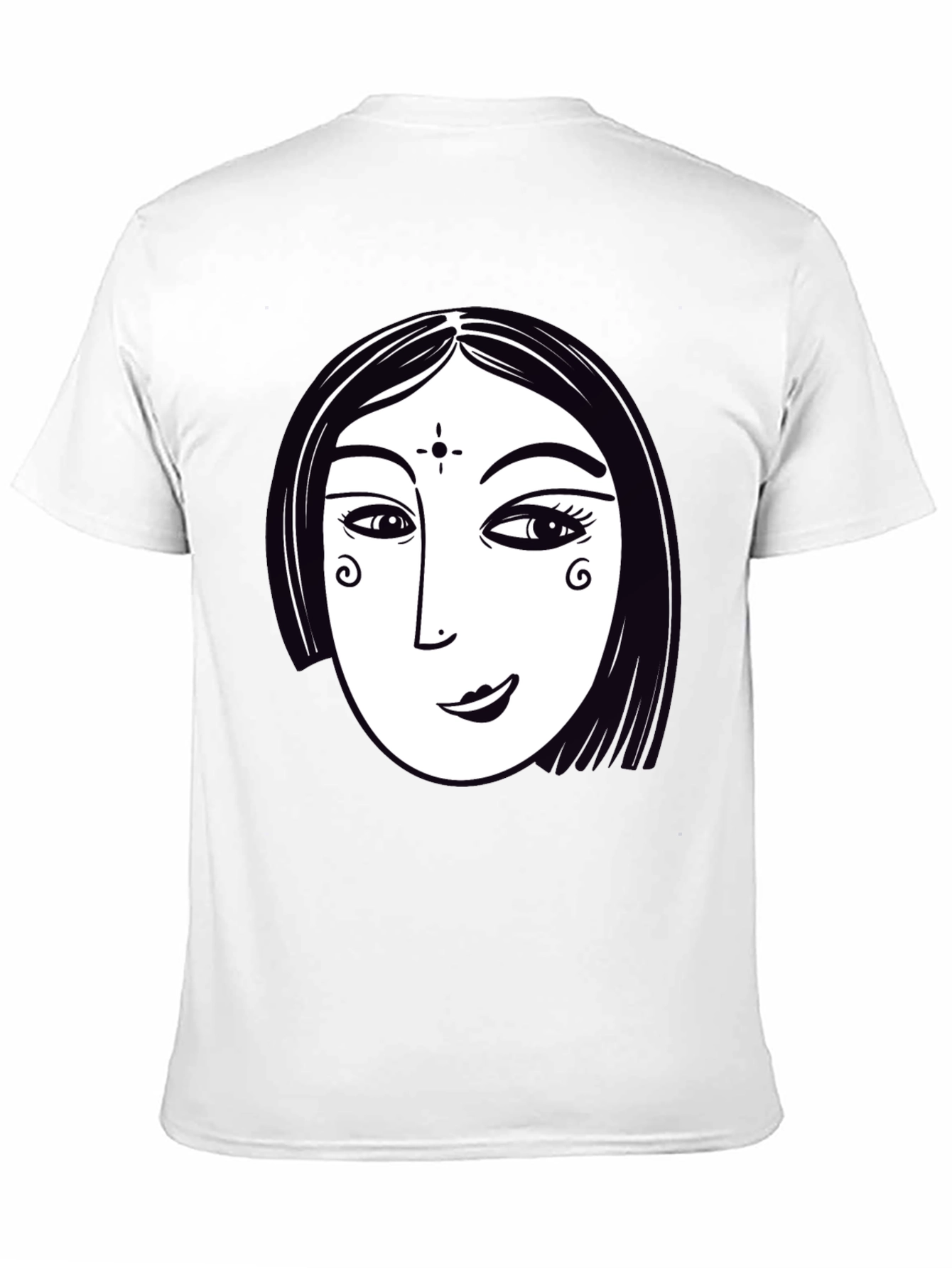 Abstract Womans Face Graphic T-Shirt