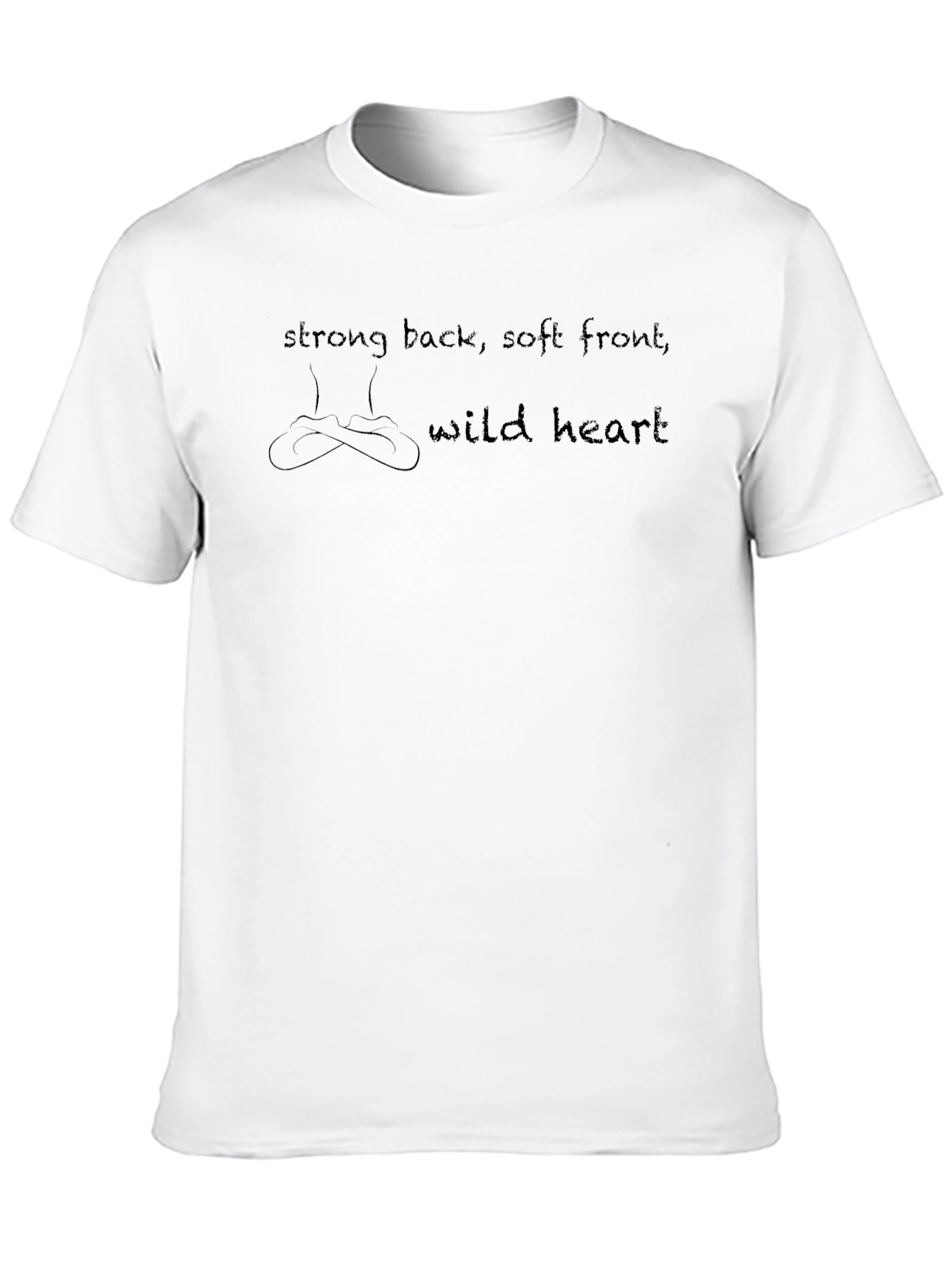 Strong Back Soft Front Wild Heart Black Tee
