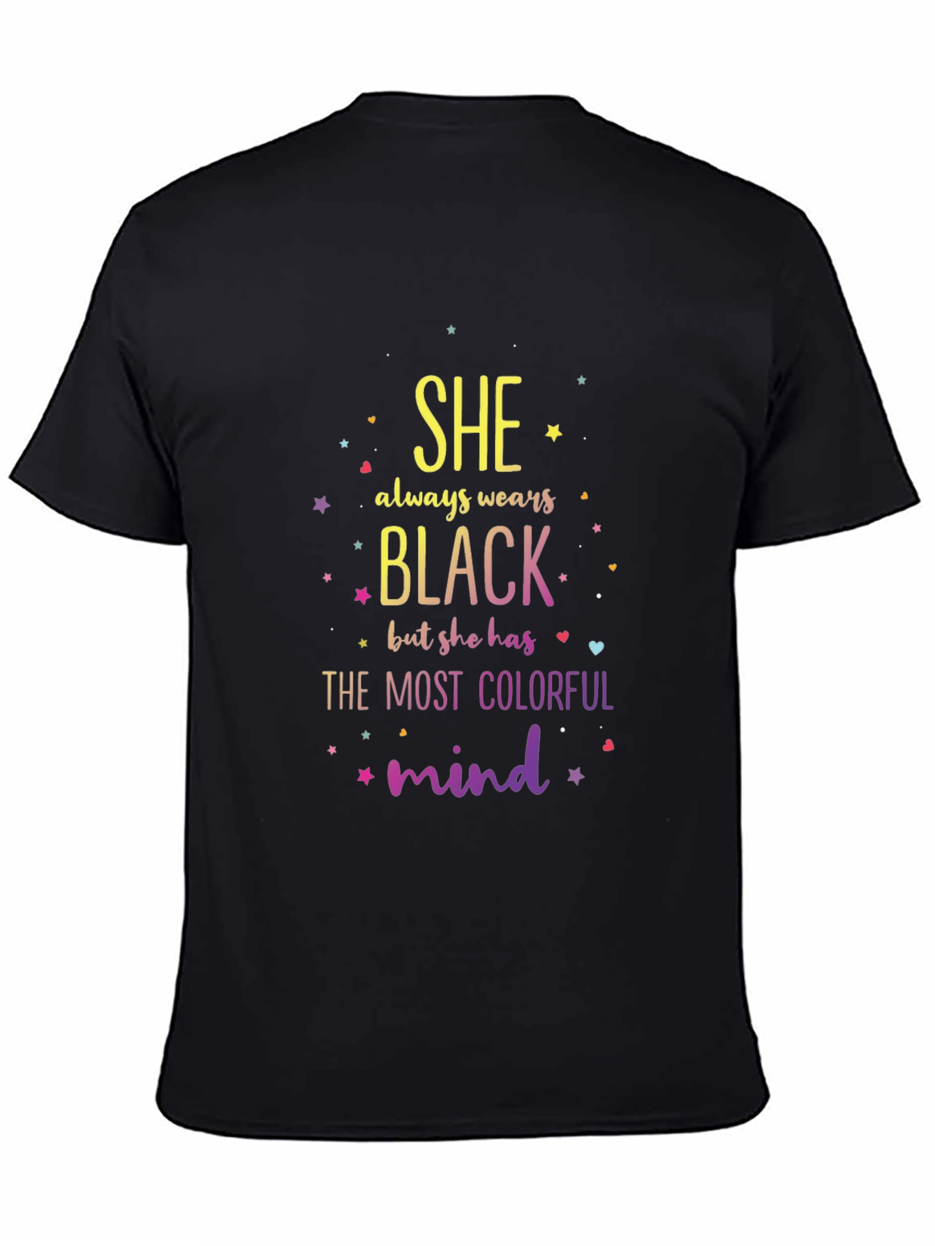 Colorful Mind Black T-Shirt