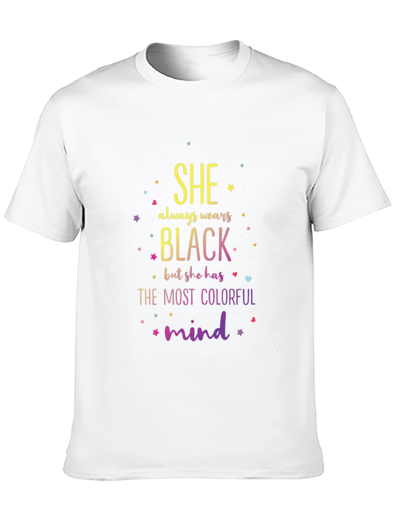 Colorful Mind Black T-Shirt