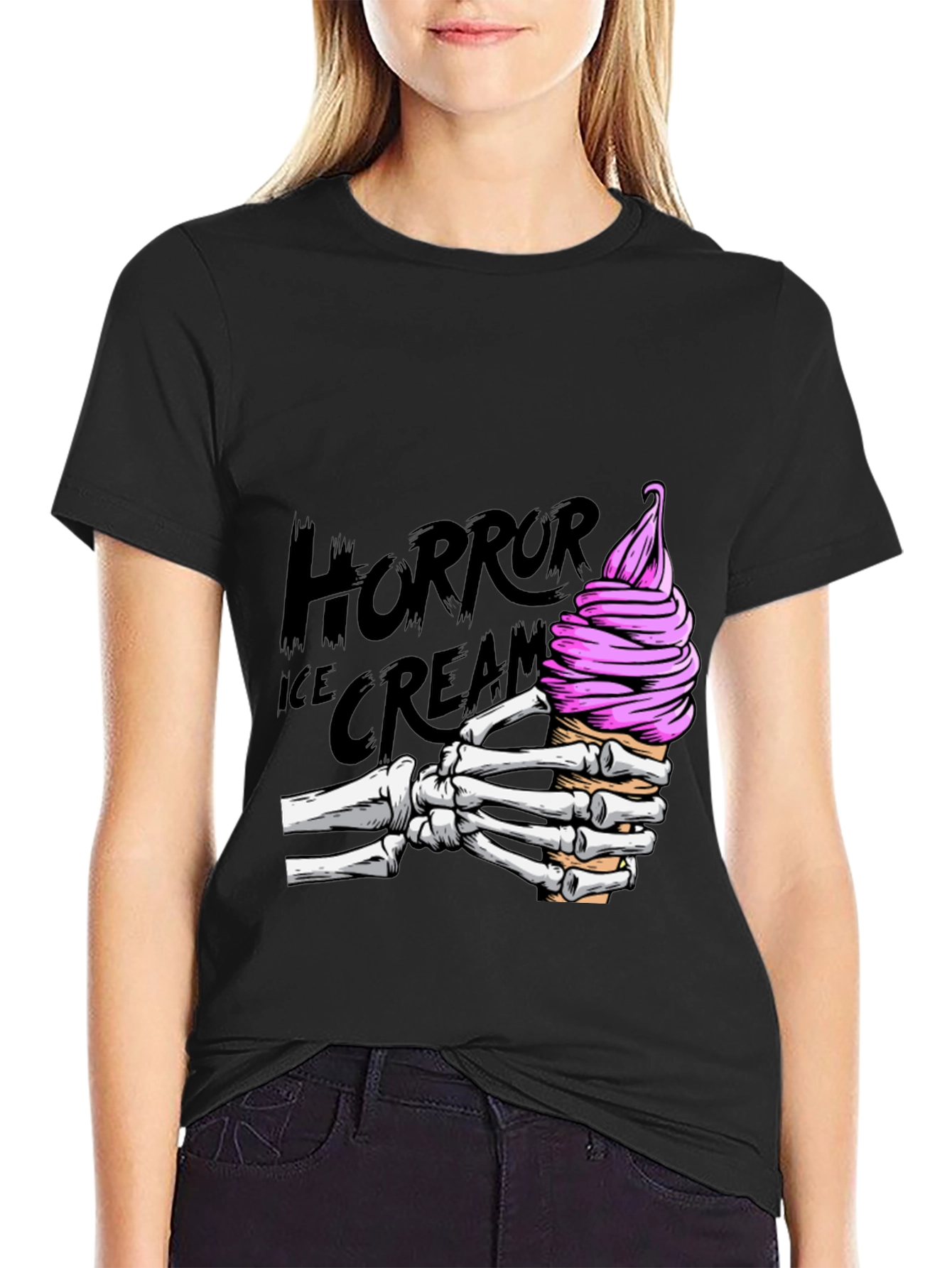 Horror Ice Cream Graphic T-Shirt