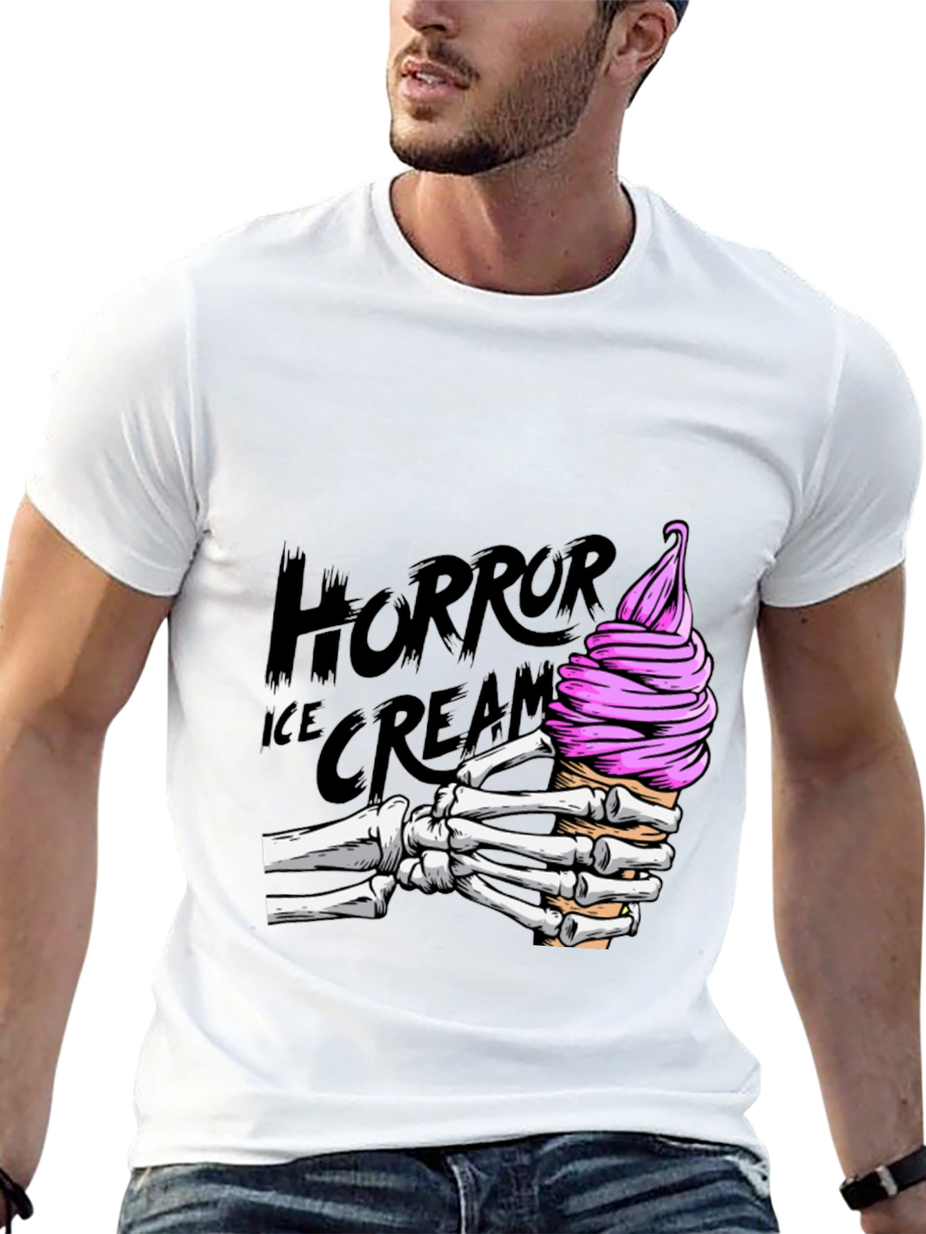 Horror Ice Cream Graphic T-Shirt