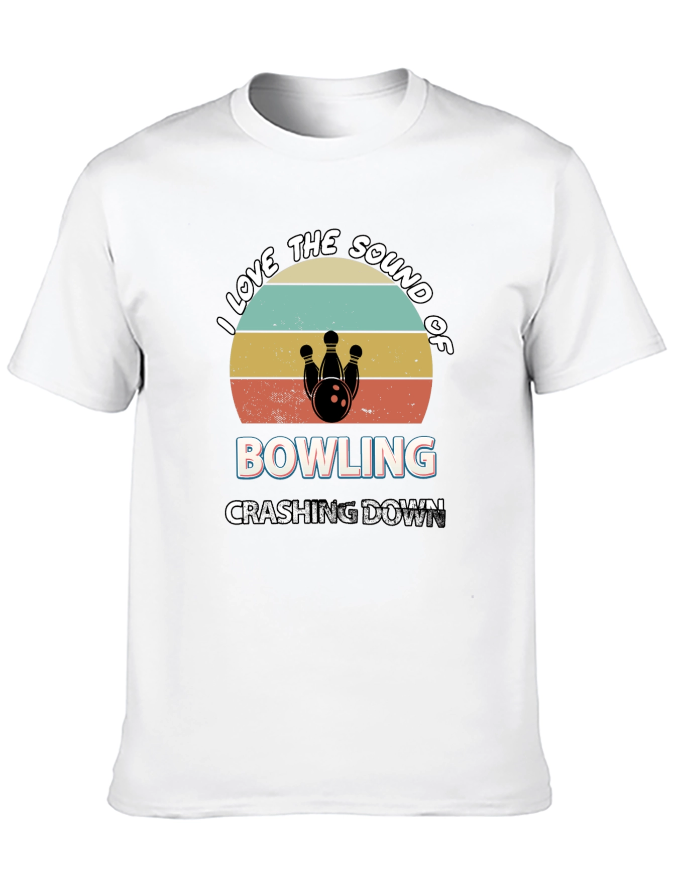 Bowling Sound Retro Style Graphic Tee