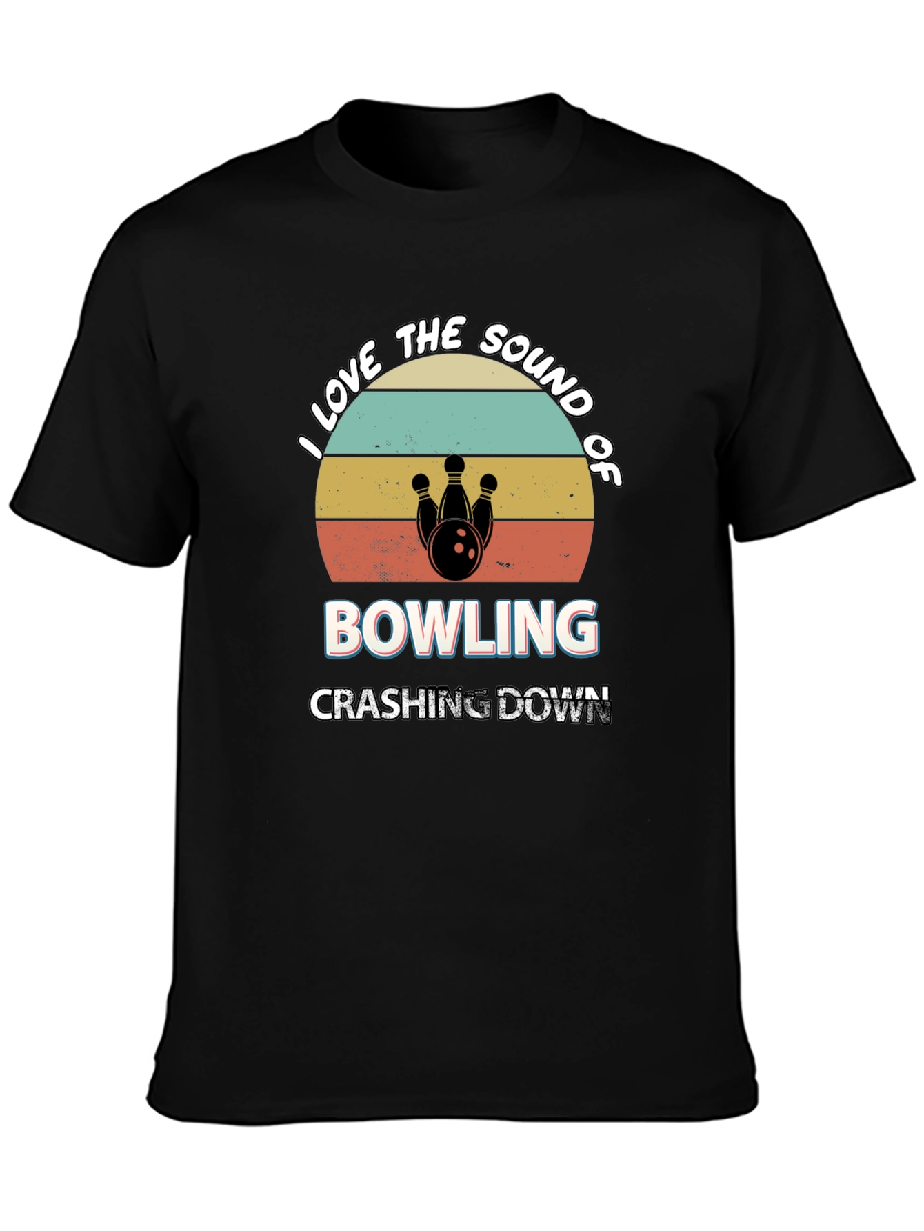 Bowling Sound Retro Style Graphic Tee