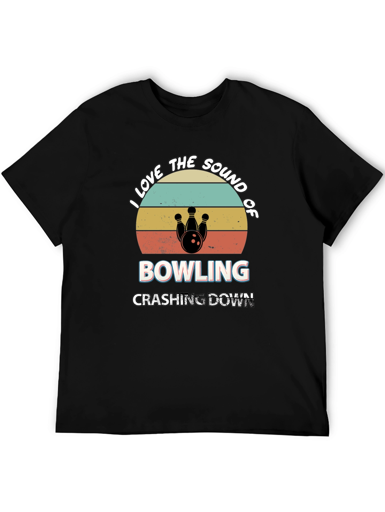 Bowling Sound Retro Style Graphic Tee