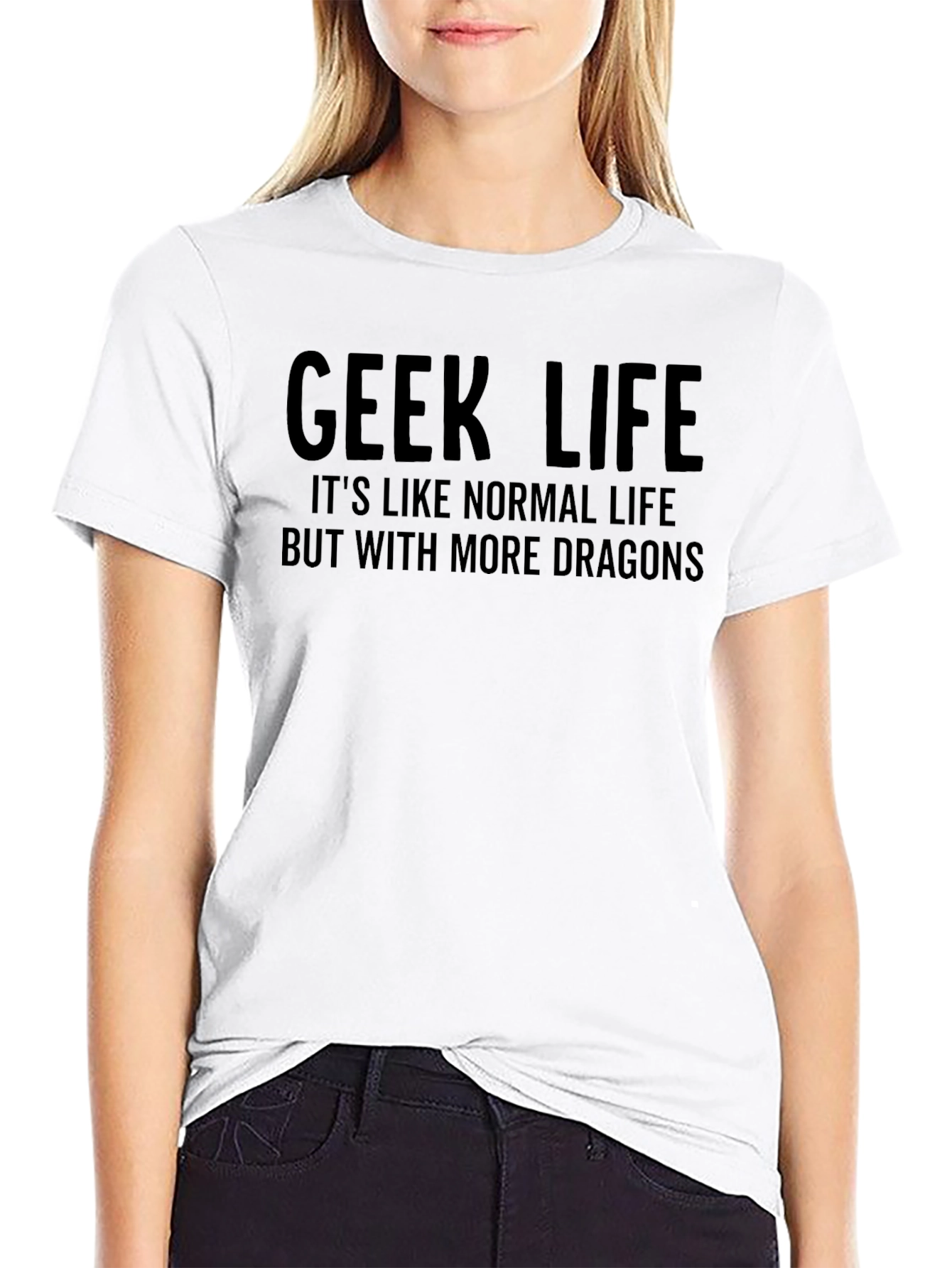Geek Life Dragon Tee - Mens Graphic T-Shirt