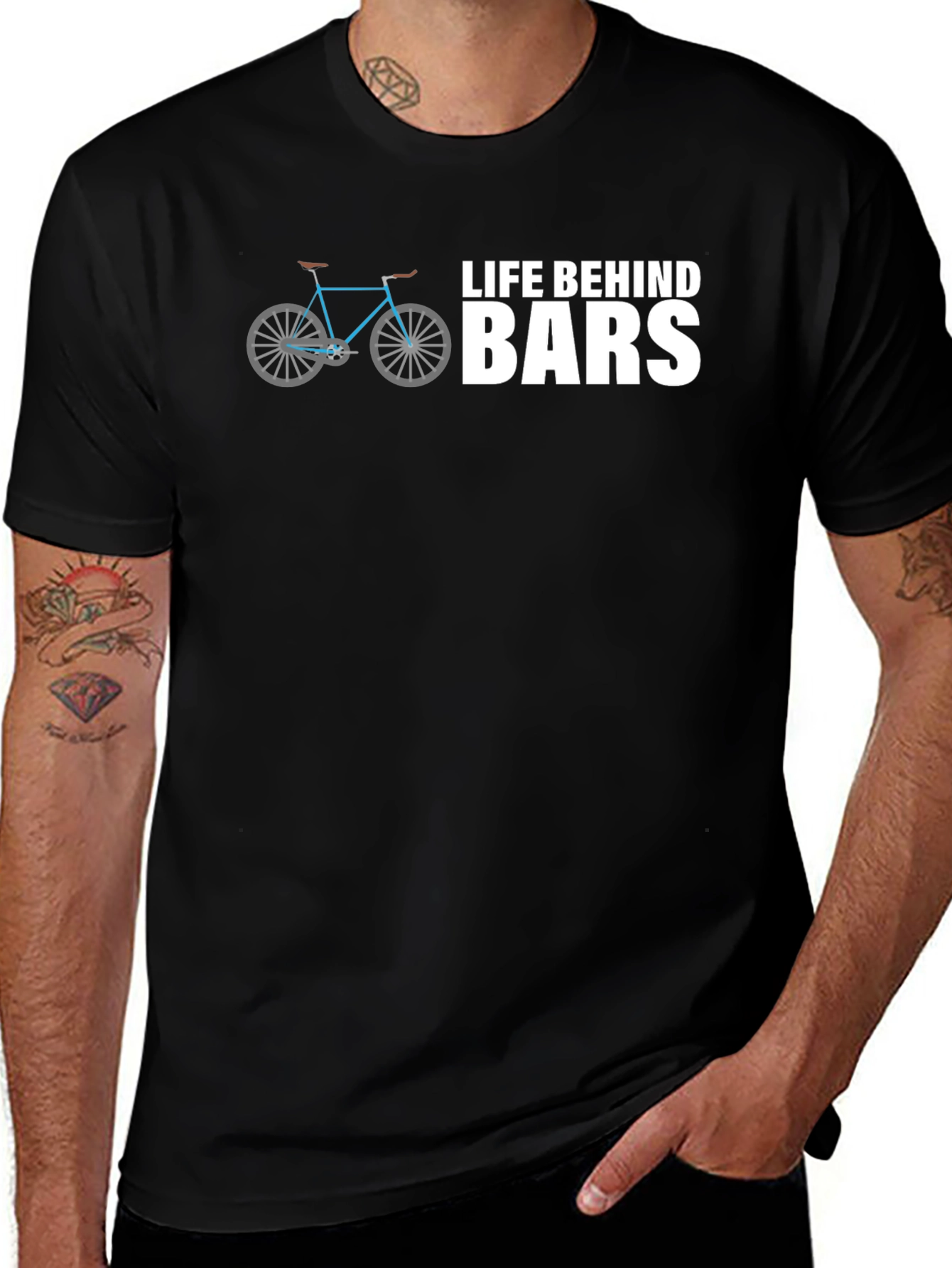 Life Behind Bars Bicycle Graphic Tee