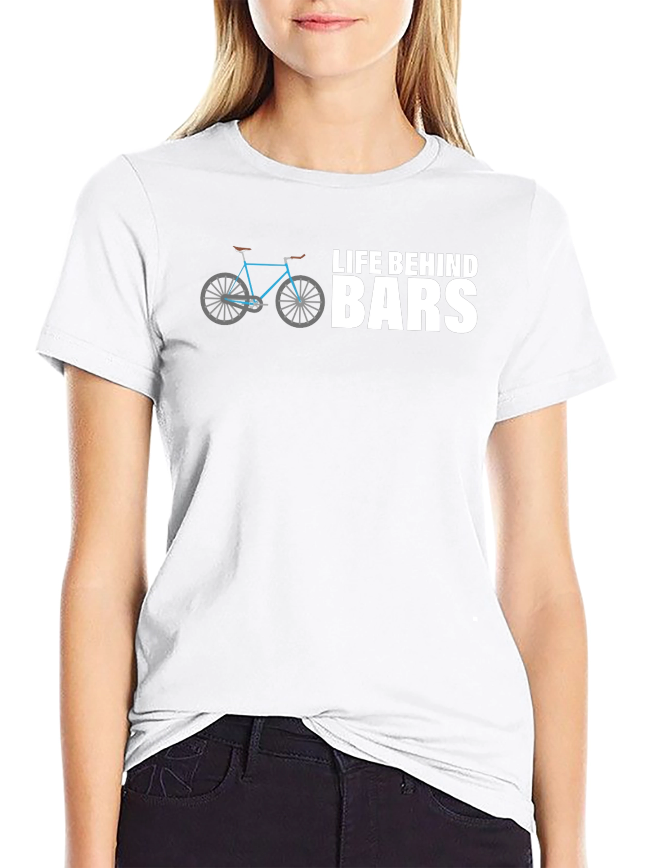 Life Behind Bars Bicycle Graphic Tee