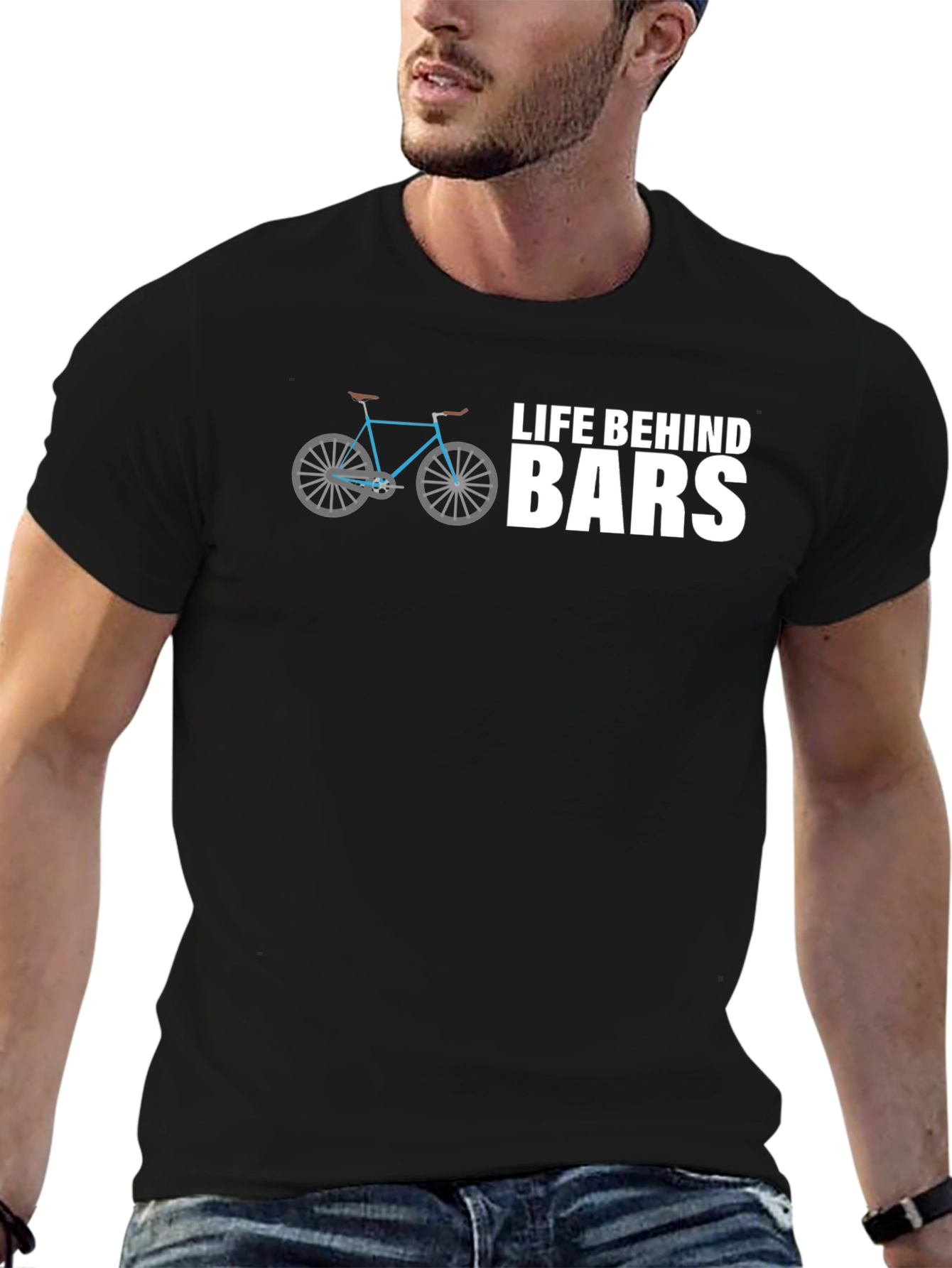 Life Behind Bars Bicycle Graphic Tee