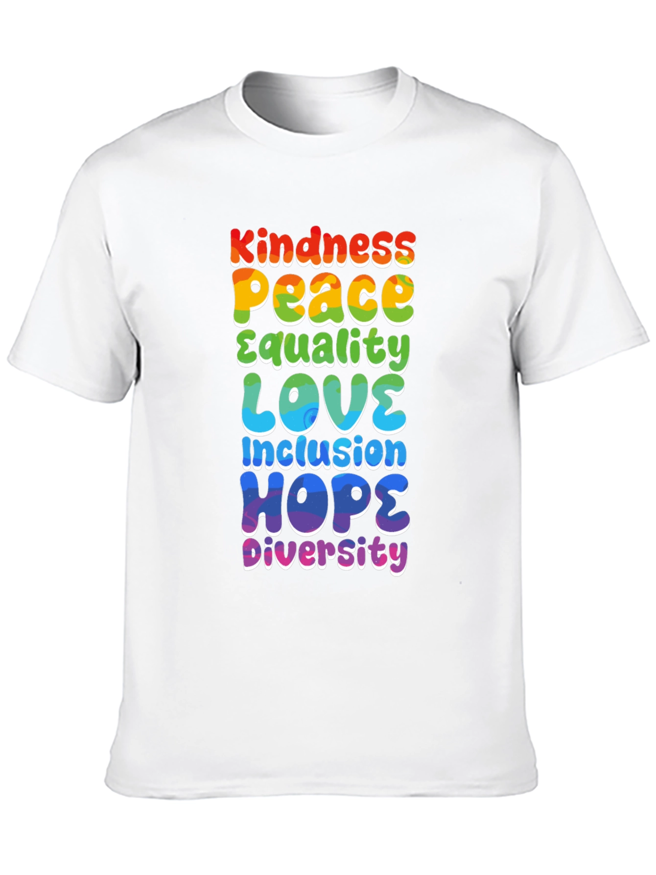 Kindness Peace Love Equality Inclusion Hope Diversity Tee