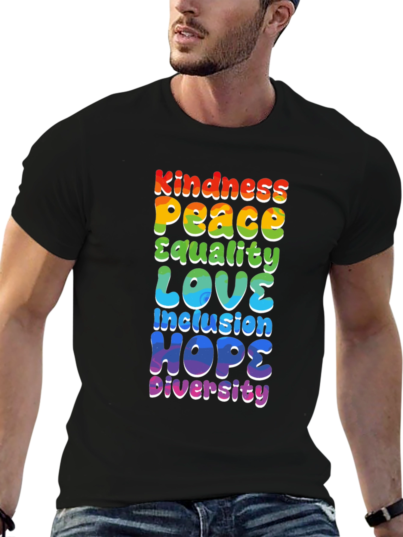 Kindness Peace Love Equality Inclusion Hope Diversity Tee