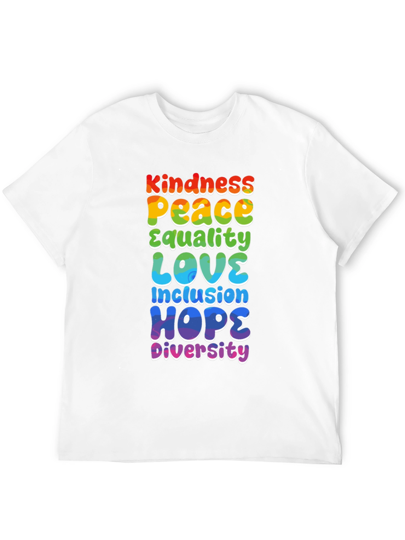 Kindness Peace Love Equality Inclusion Hope Diversity Tee
