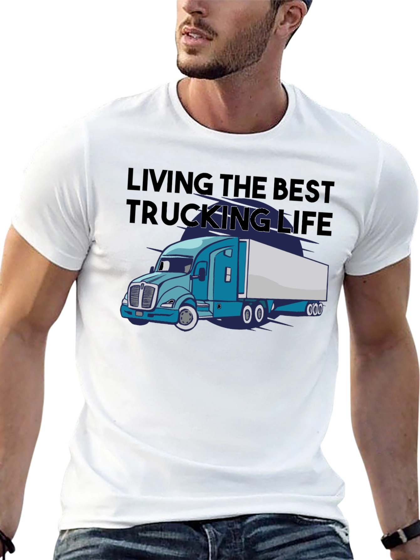 Trucking Life Black T-Shirt