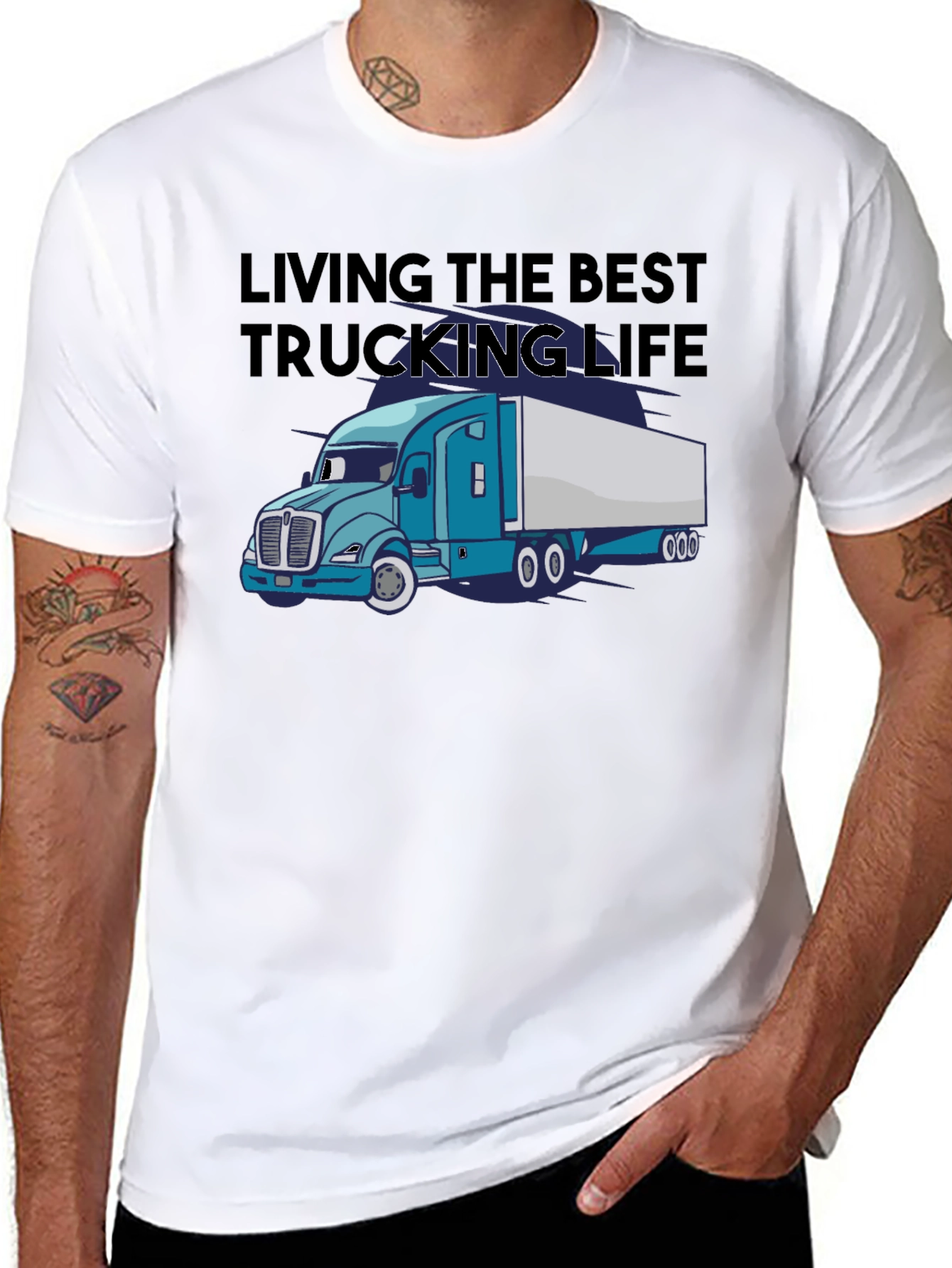 Trucking Life Black T-Shirt