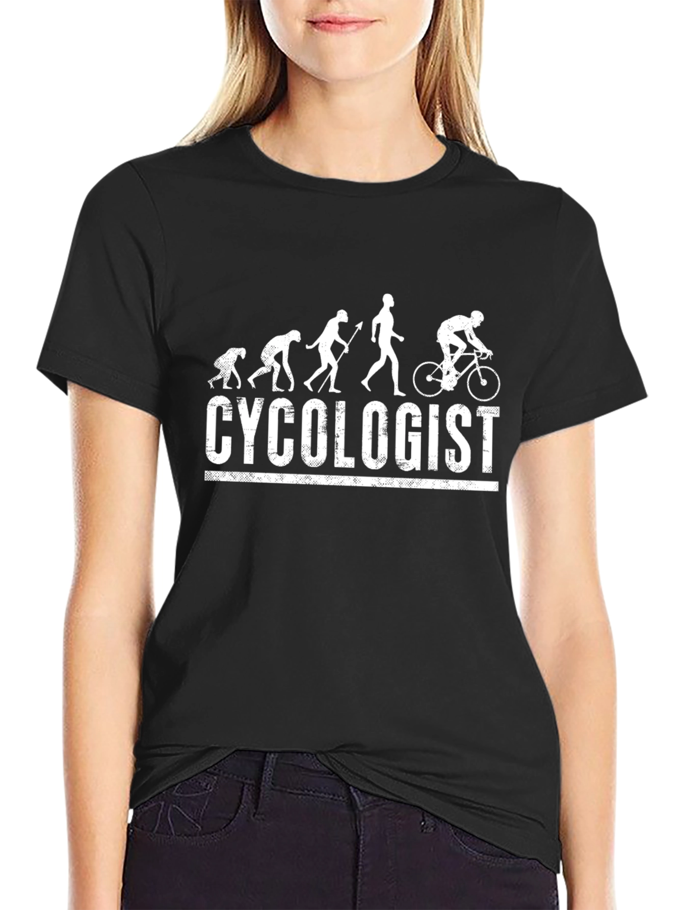 Cycololgist Evolution T-Shirt - Funny Cycling Tee