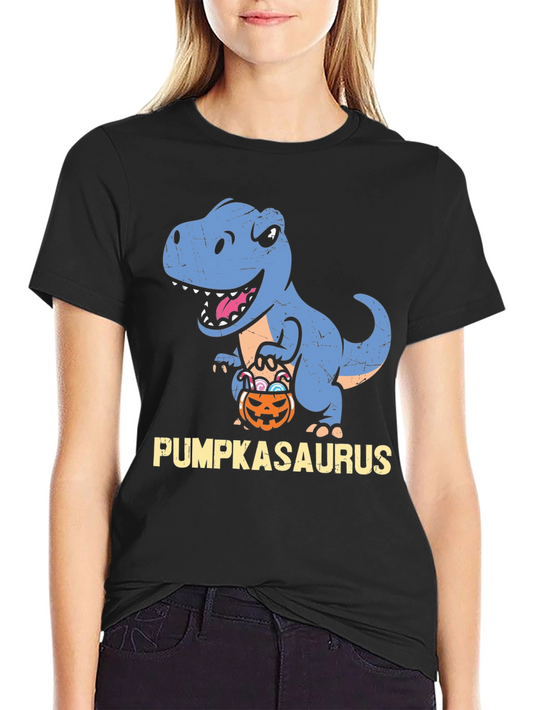 Pumpkasaurus T-Rex Halloween Shirt