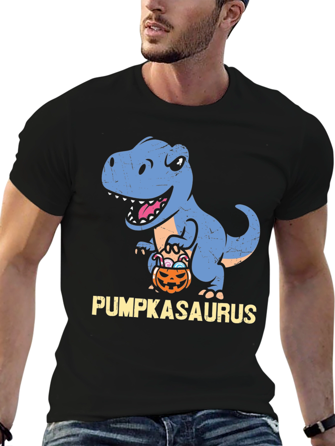 Pumpkasaurus T-Rex Halloween Shirt