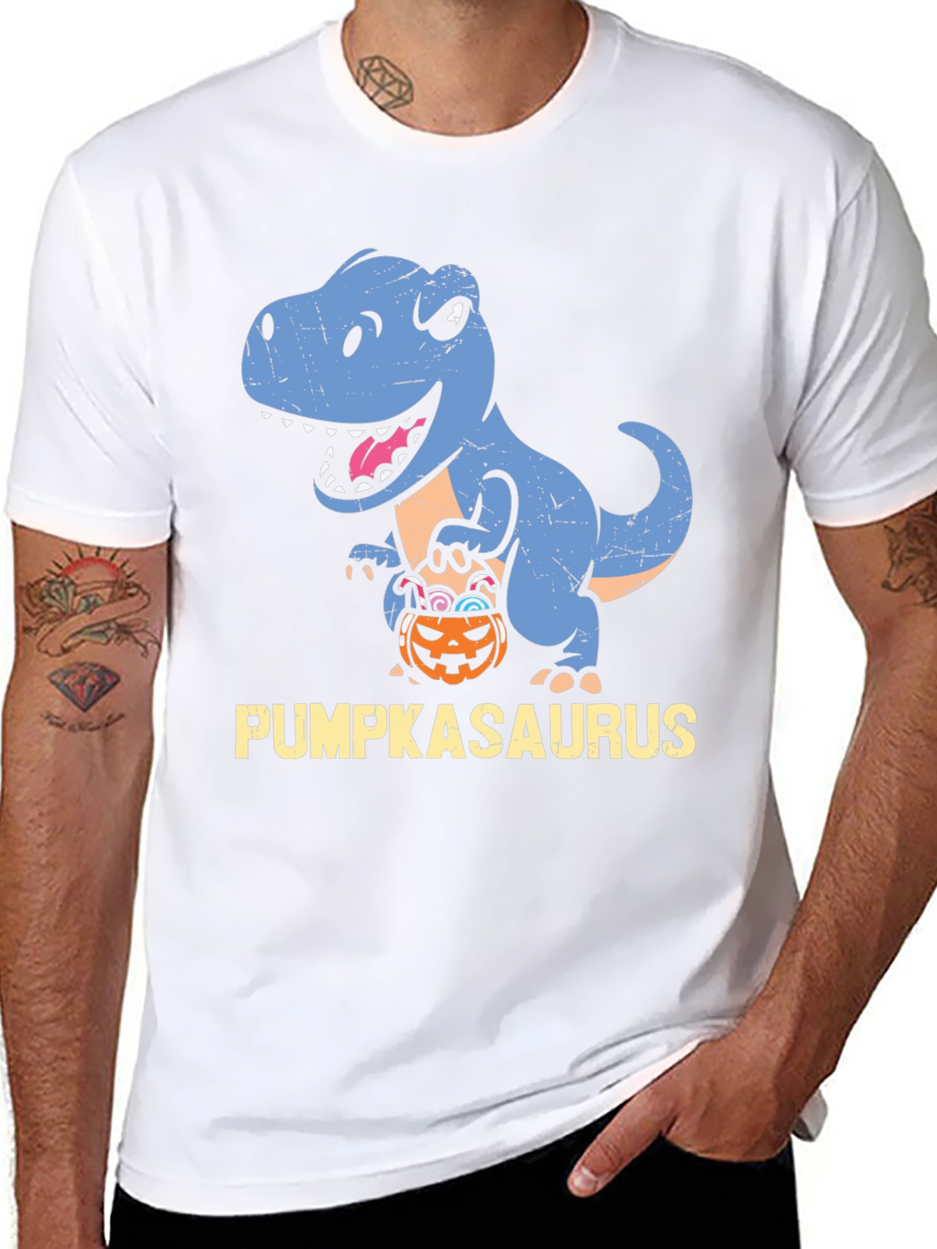 Pumpkasaurus T-Rex Halloween Shirt