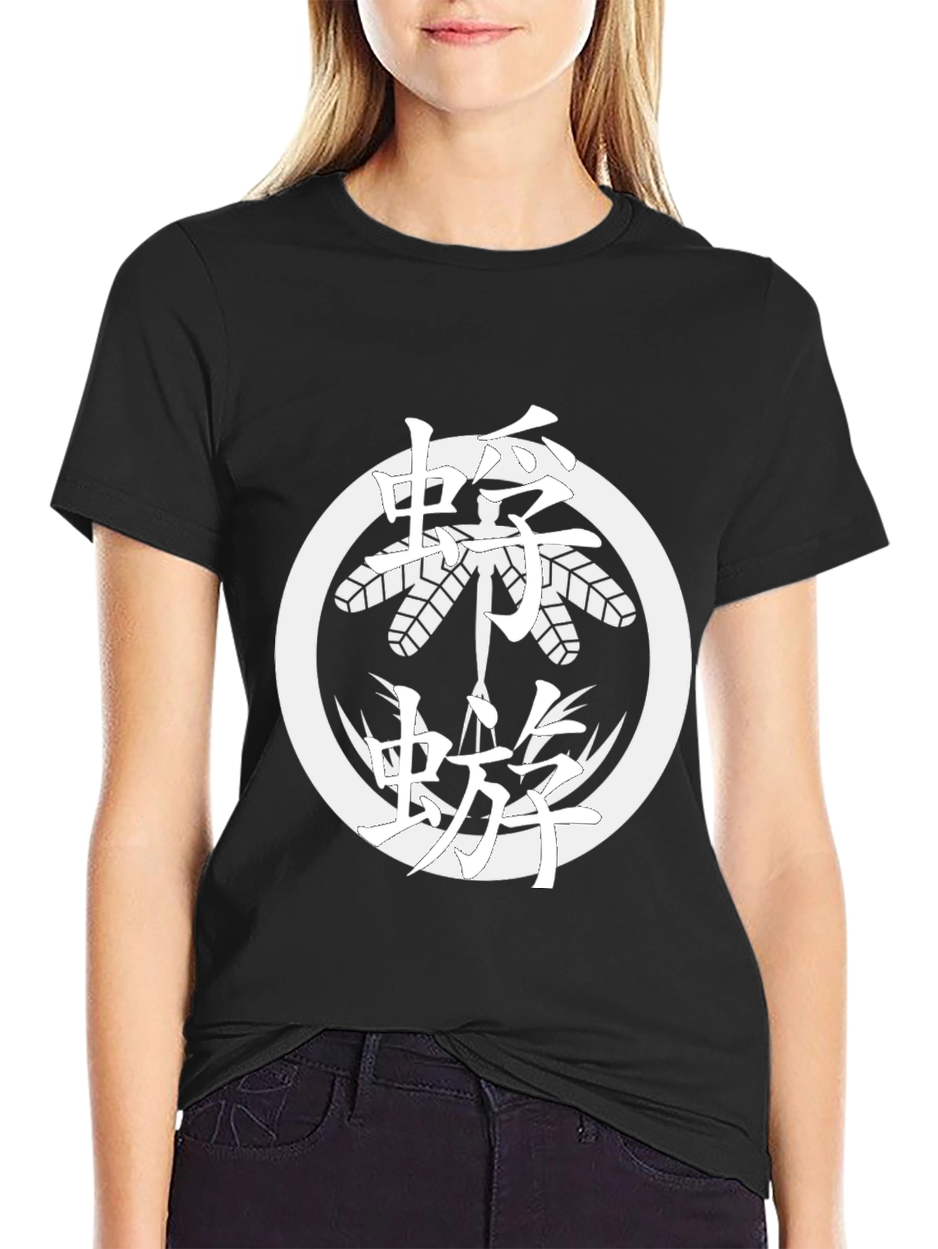 Japanese Crest Insect T-Shirt - Black