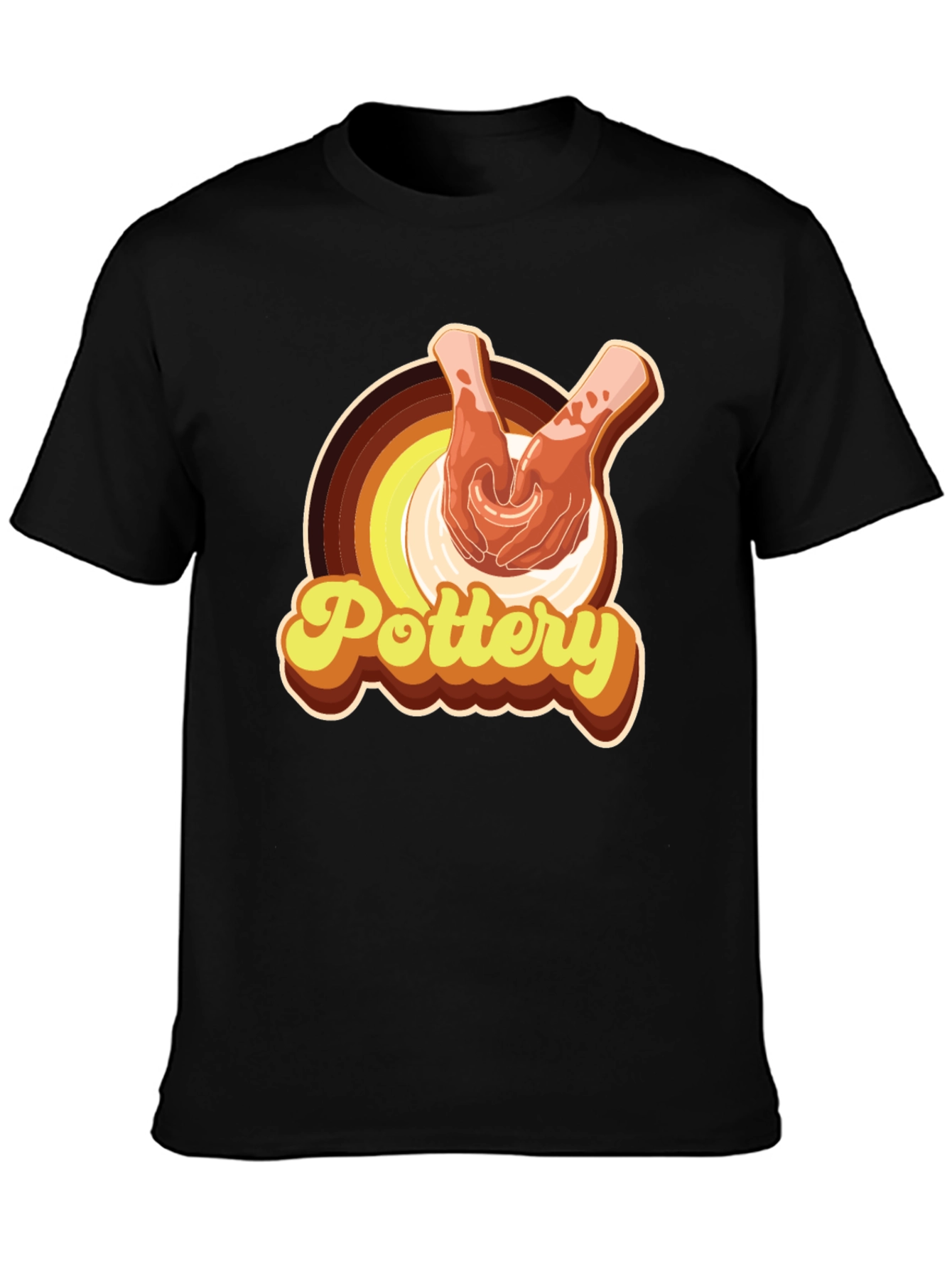 Pottery Hands T-Shirt - Retro Style Pottering Tee