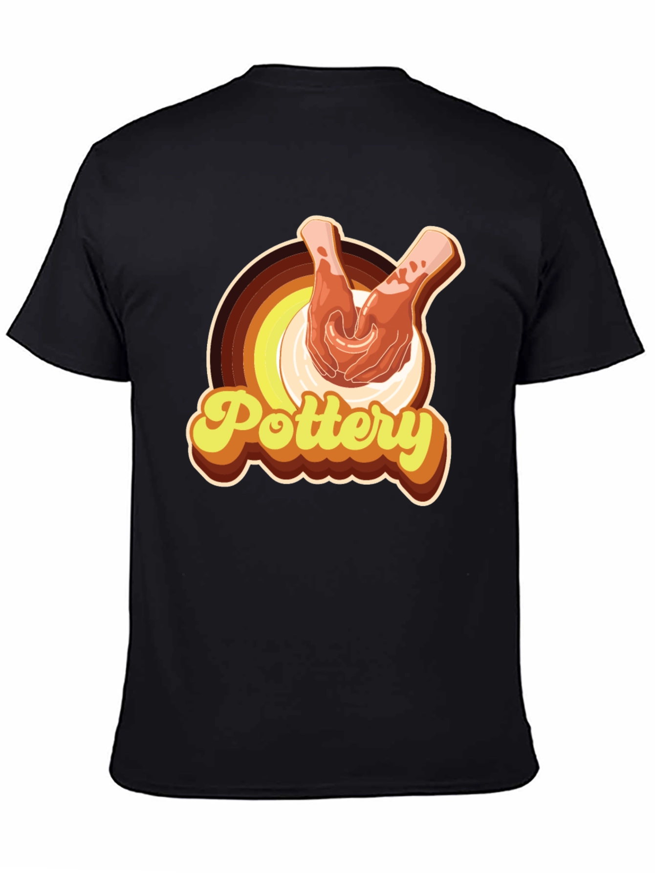 Pottery Hands T-Shirt - Retro Style Pottering Tee