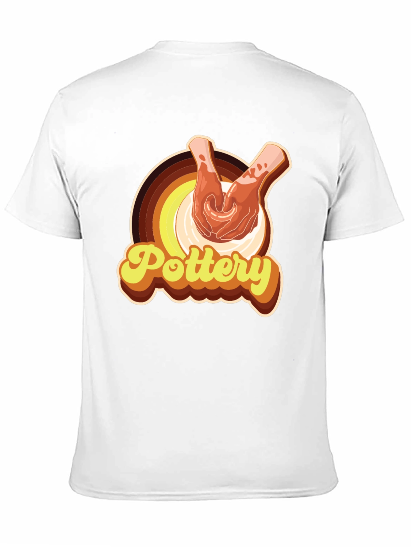 Pottery Hands T-Shirt - Retro Style Pottering Tee