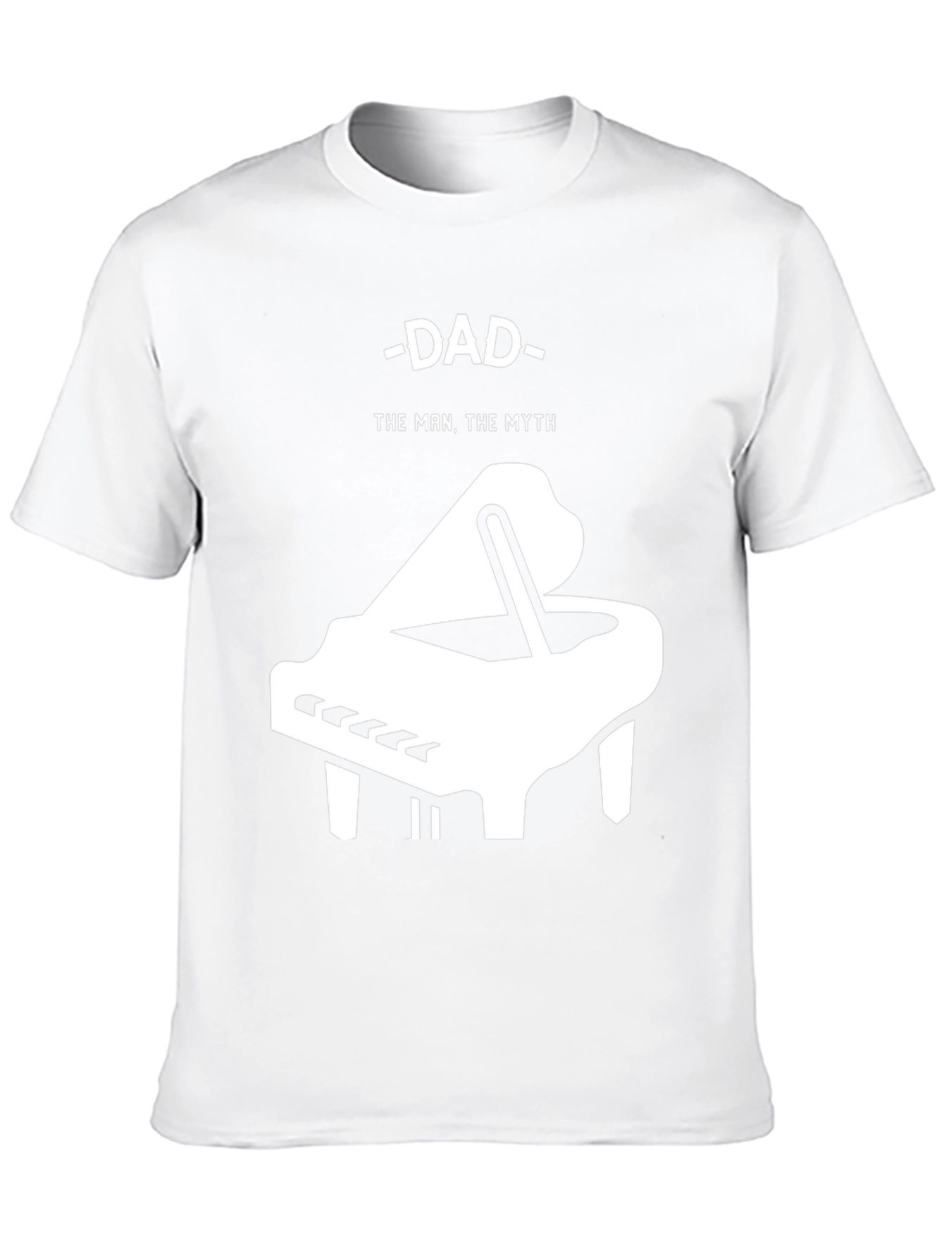 Dad The Man Myth Piano Graphic T-Shirt