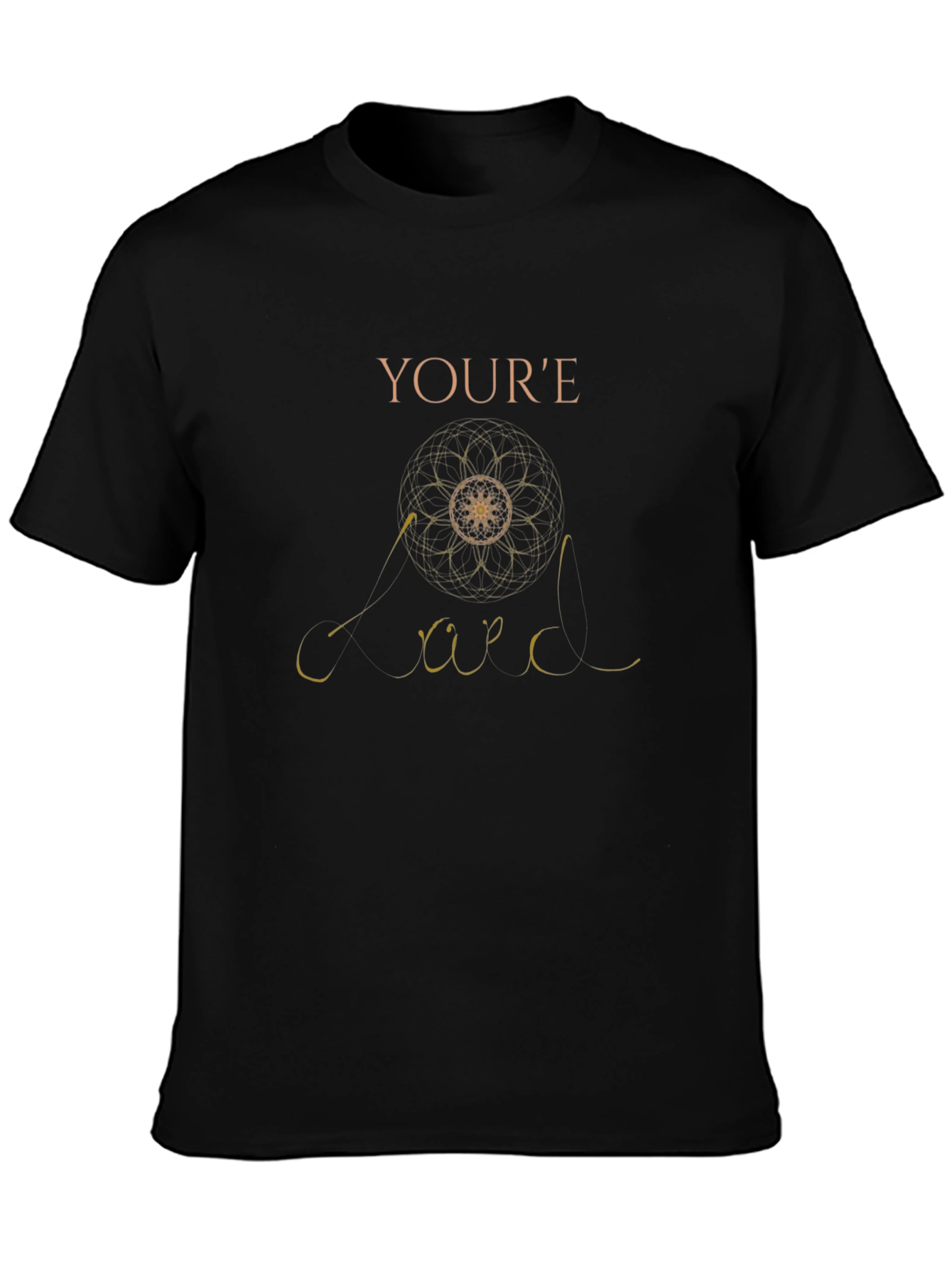 Youre Weird Graphic Black T-Shirt