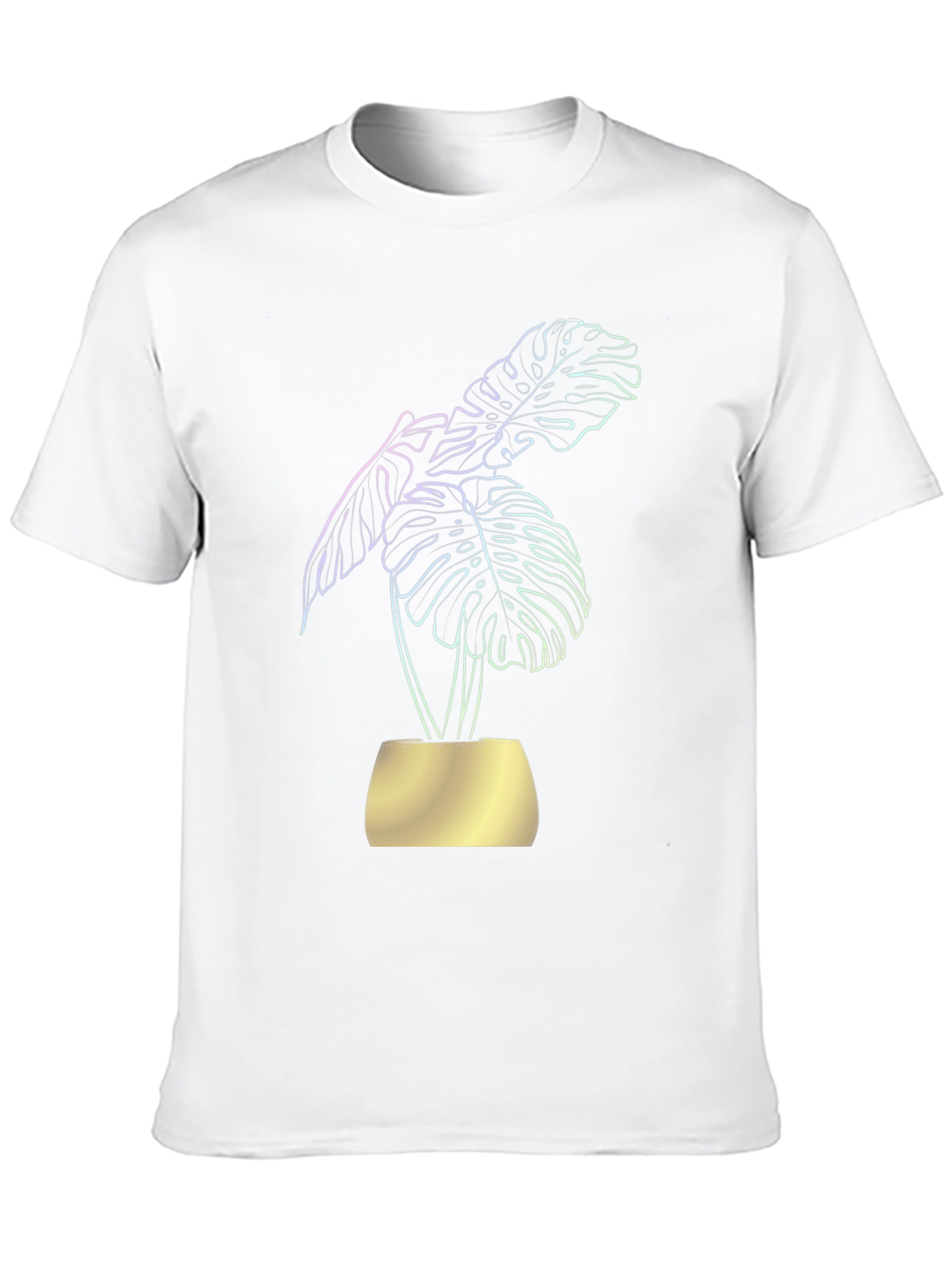 Monstera Plant Graphic Tee - Black