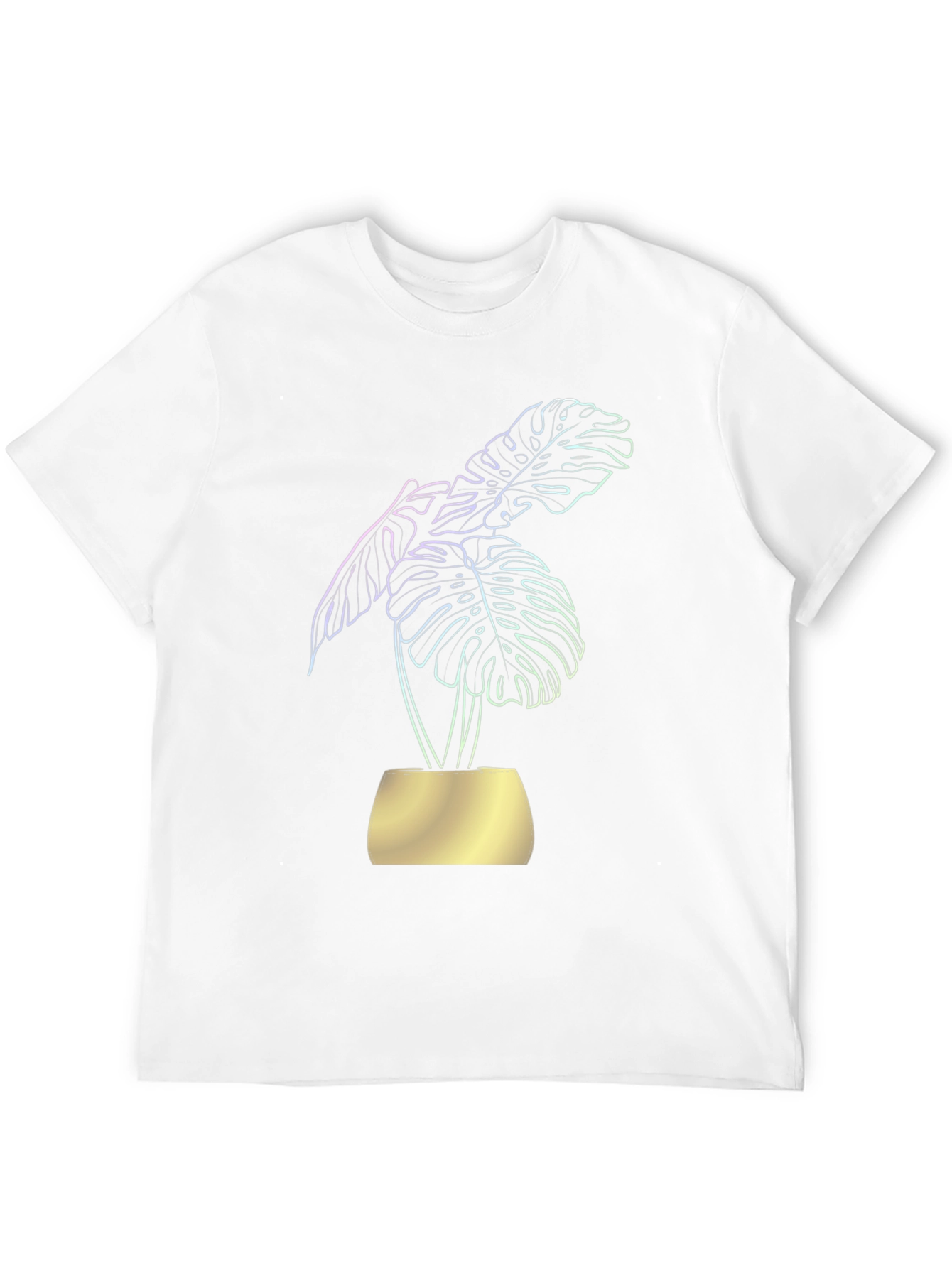Monstera Plant Graphic Tee - Black