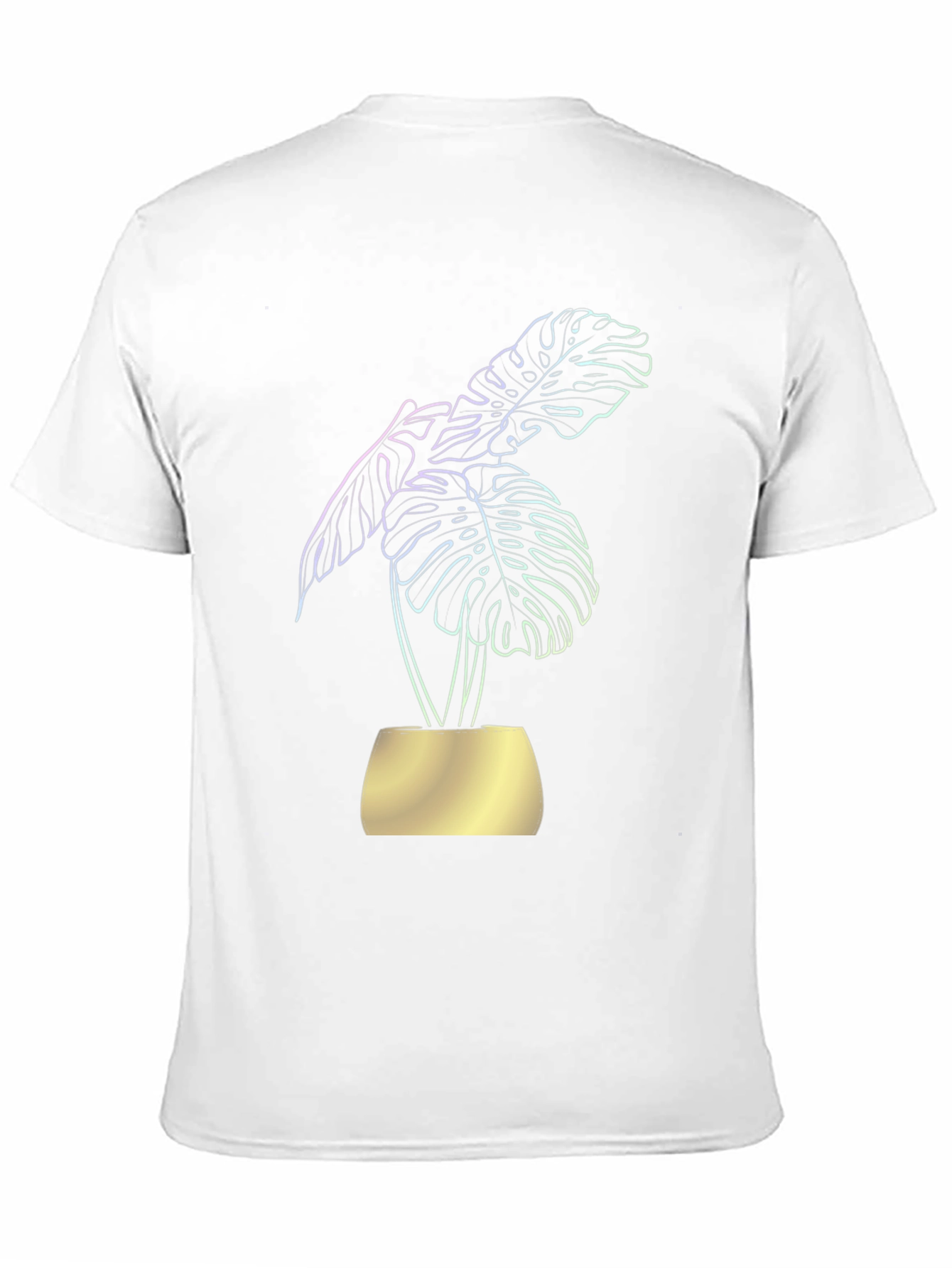 Monstera Plant Graphic Tee - Black