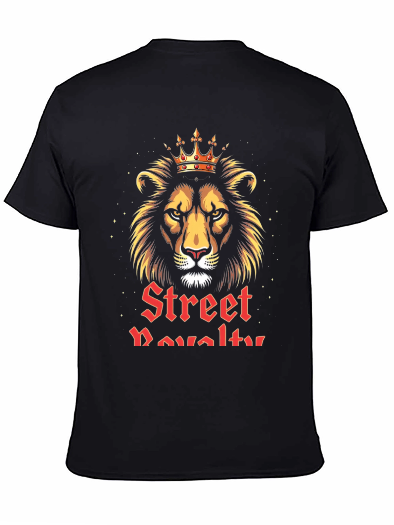 Street Royalty Lion Graphic Tee - Black