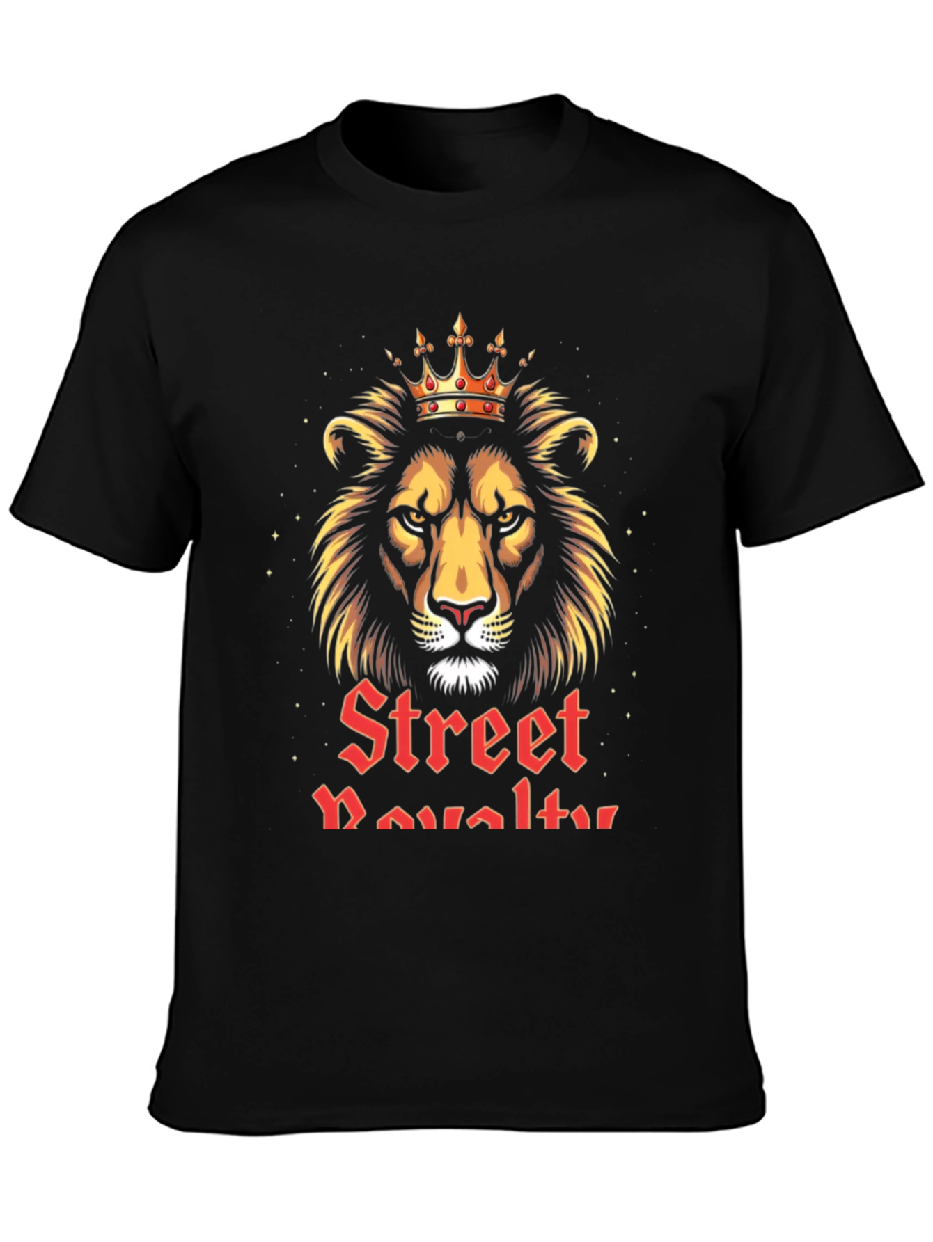 Street Royalty Lion Graphic Tee - Black
