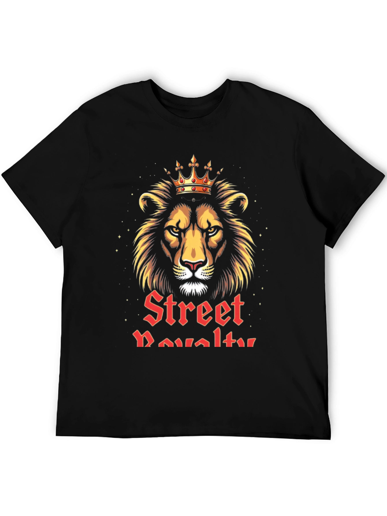 Street Royalty Lion Graphic Tee - Black