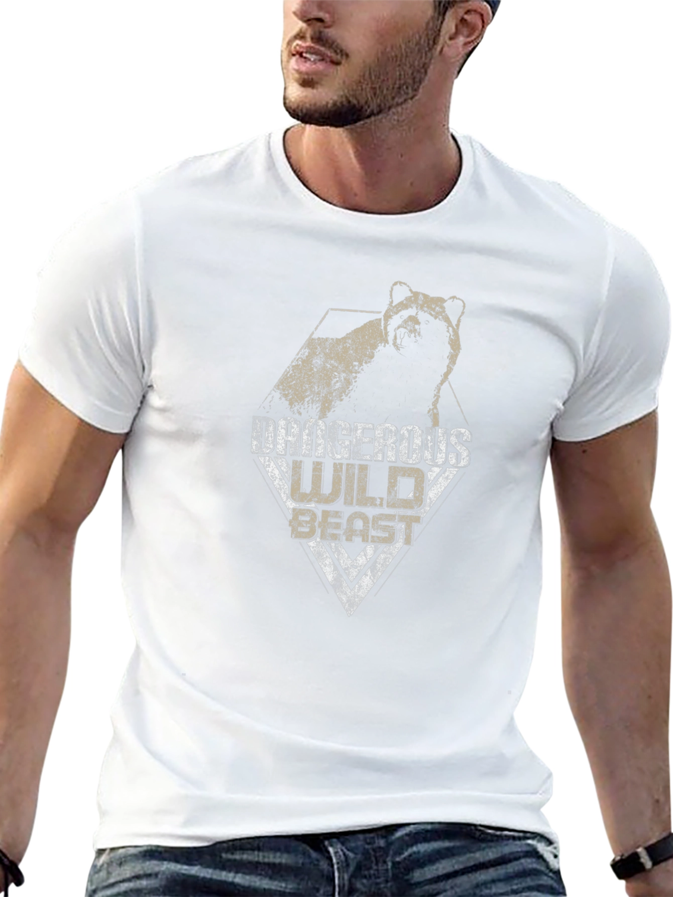 Dangerous Wild Beast Graphic Tee - Black
